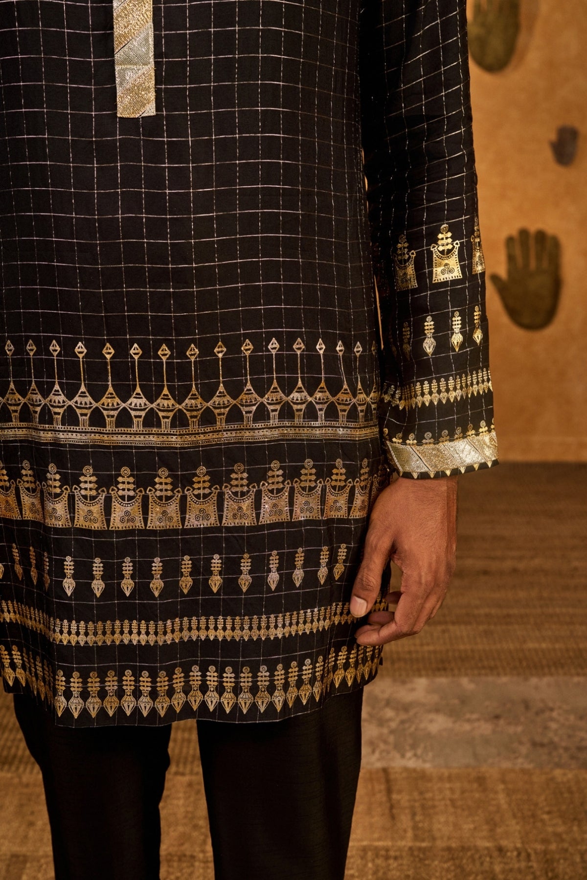 Black Midas Touch Kurta Set