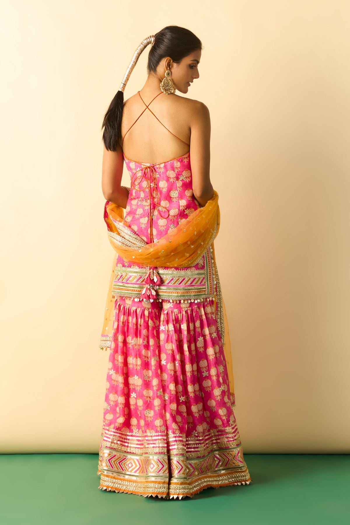 Dwisha Halter Sharara Set