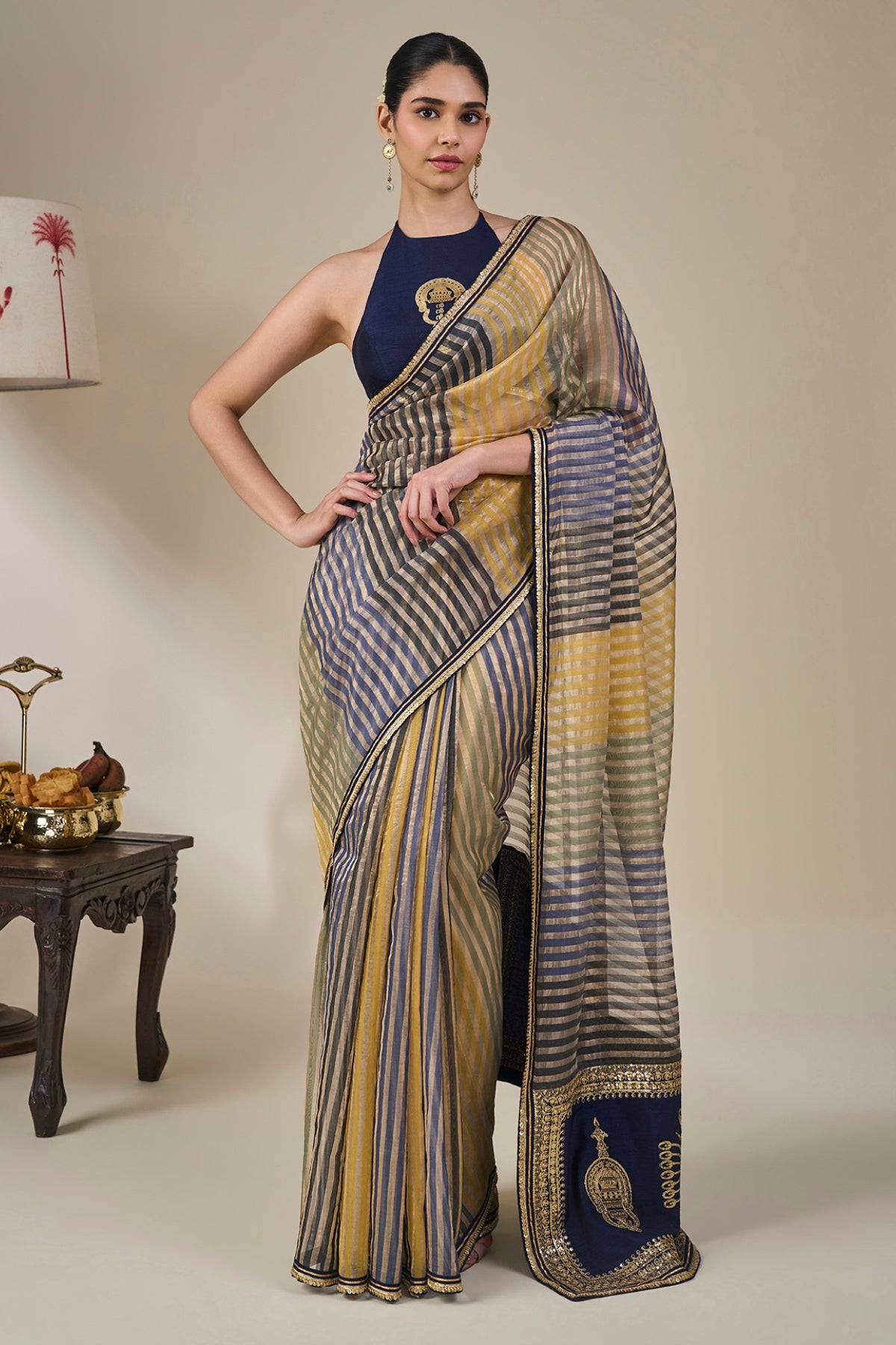 Alleppey Stripe Masque Saree