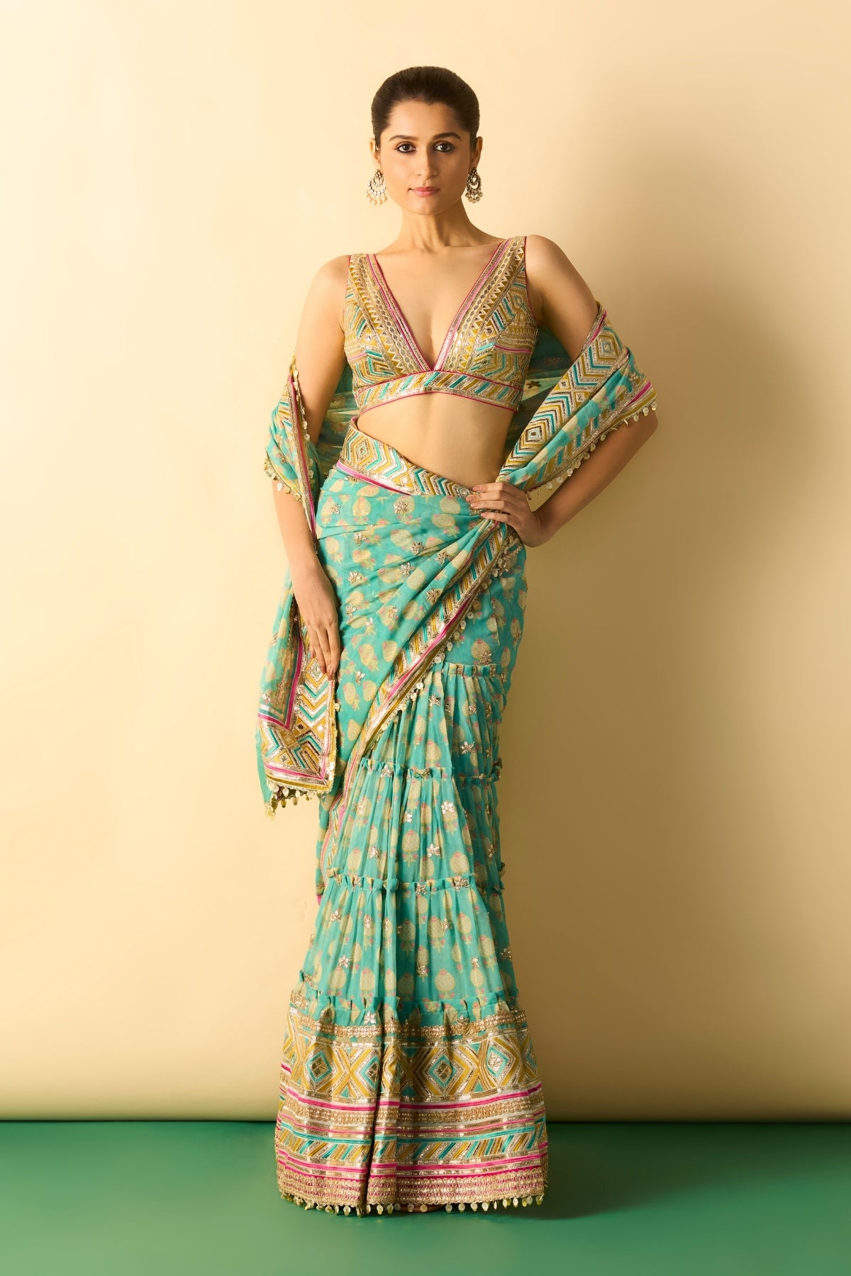 Jasleen Saree Set