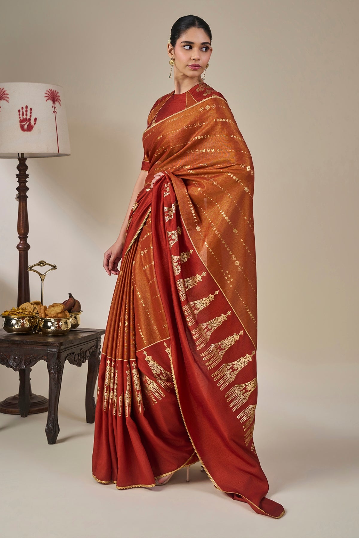 Rust The Heirloom Saree