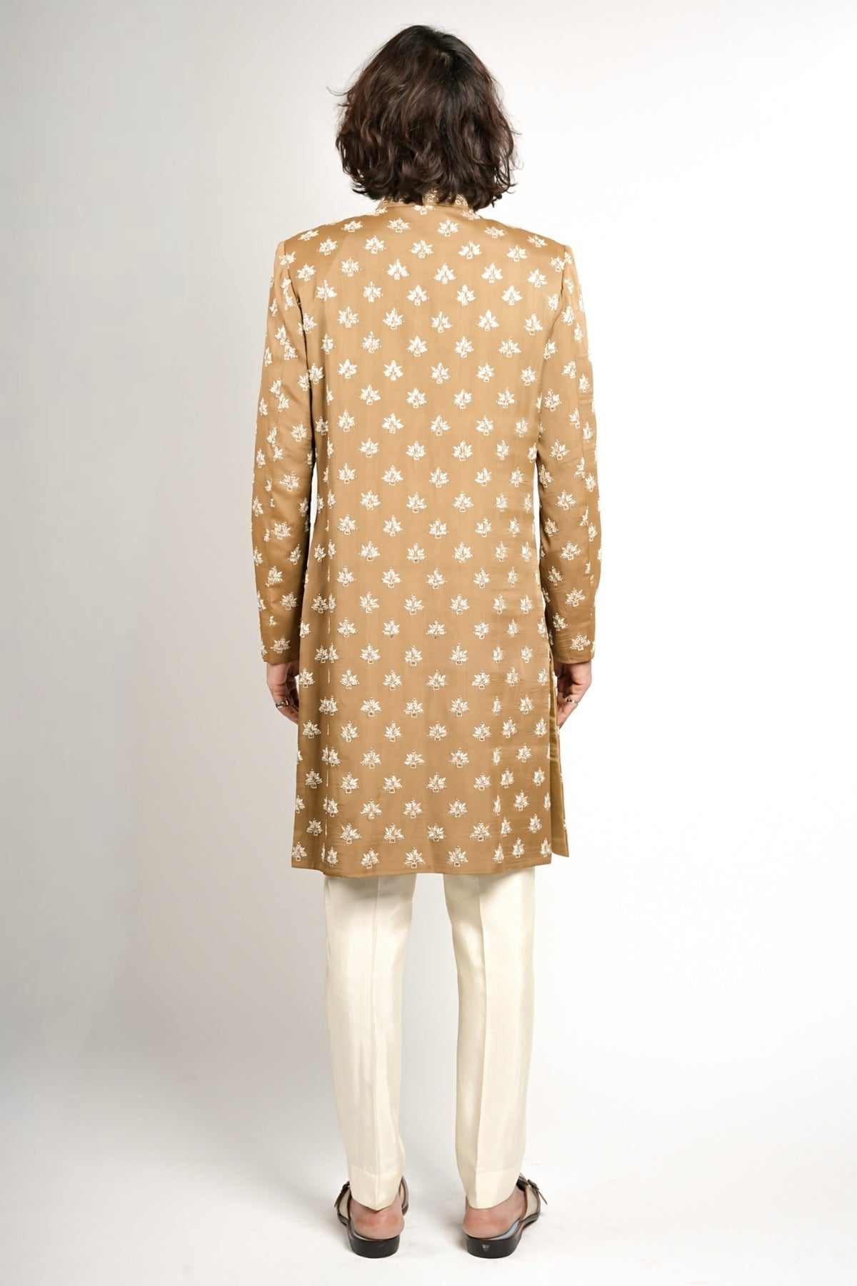 Niro Bronzed Gold Sherwani Set