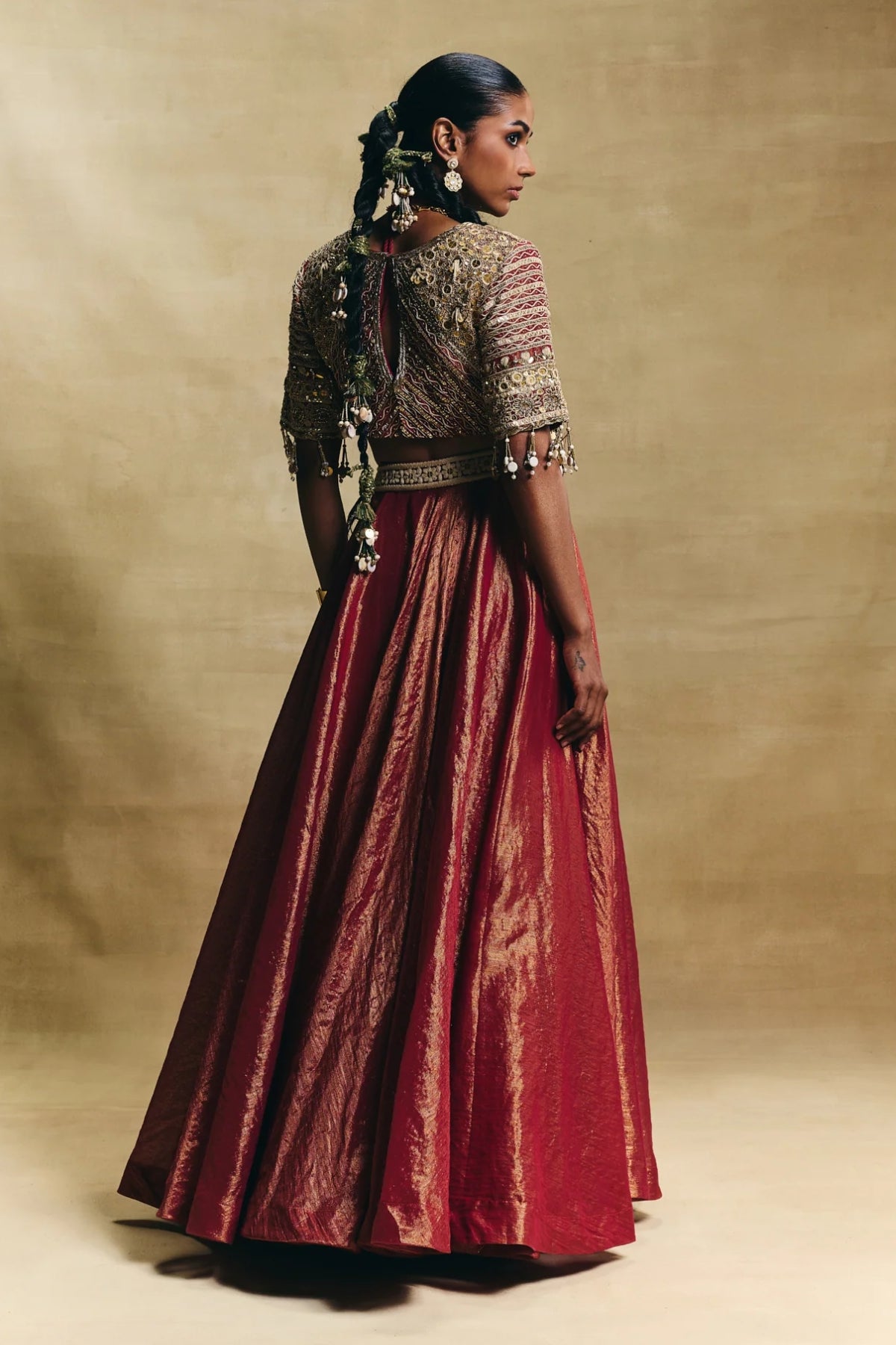 Red lehenga set