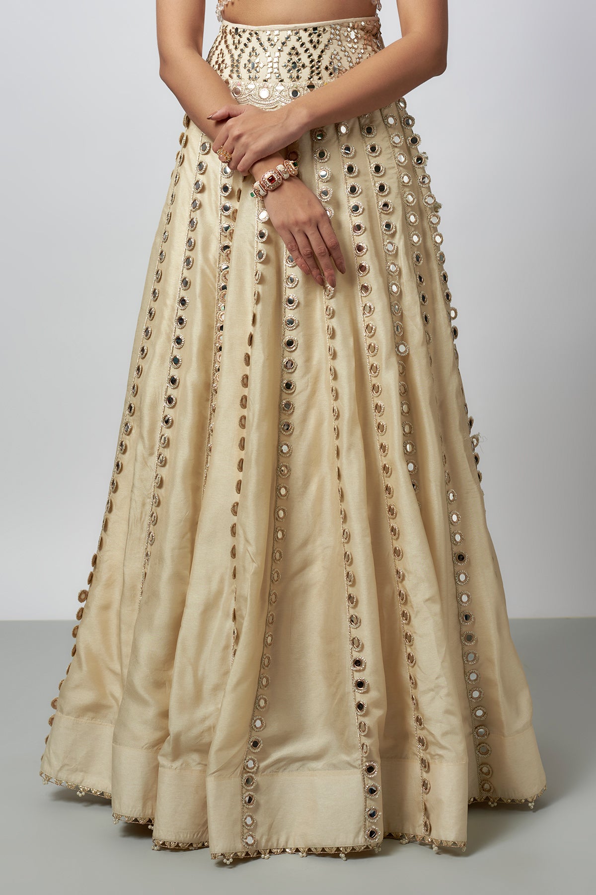 Nargis Fakri in Shravani Lehenga Set