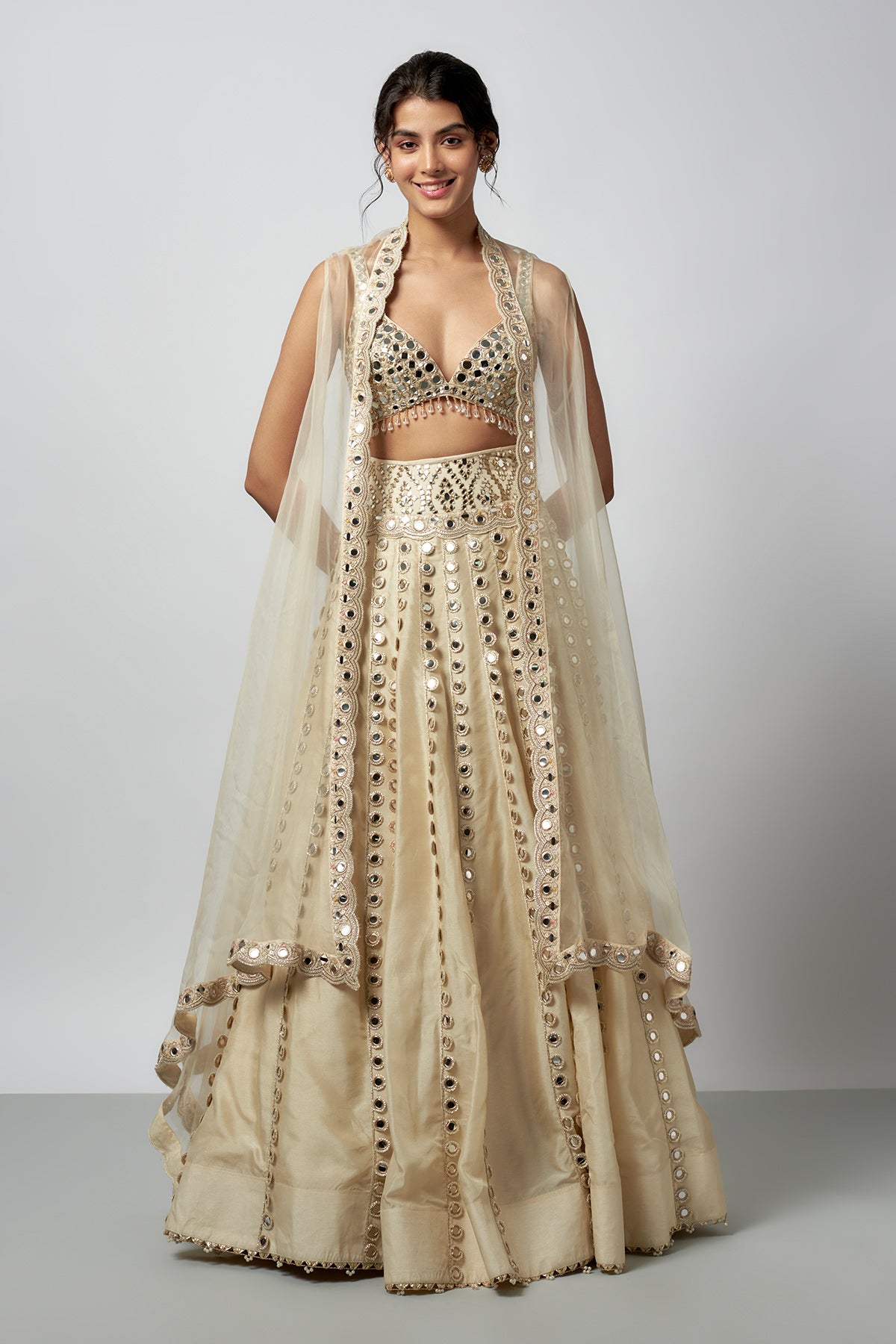 Nargis Fakri in Shravani Lehenga Set