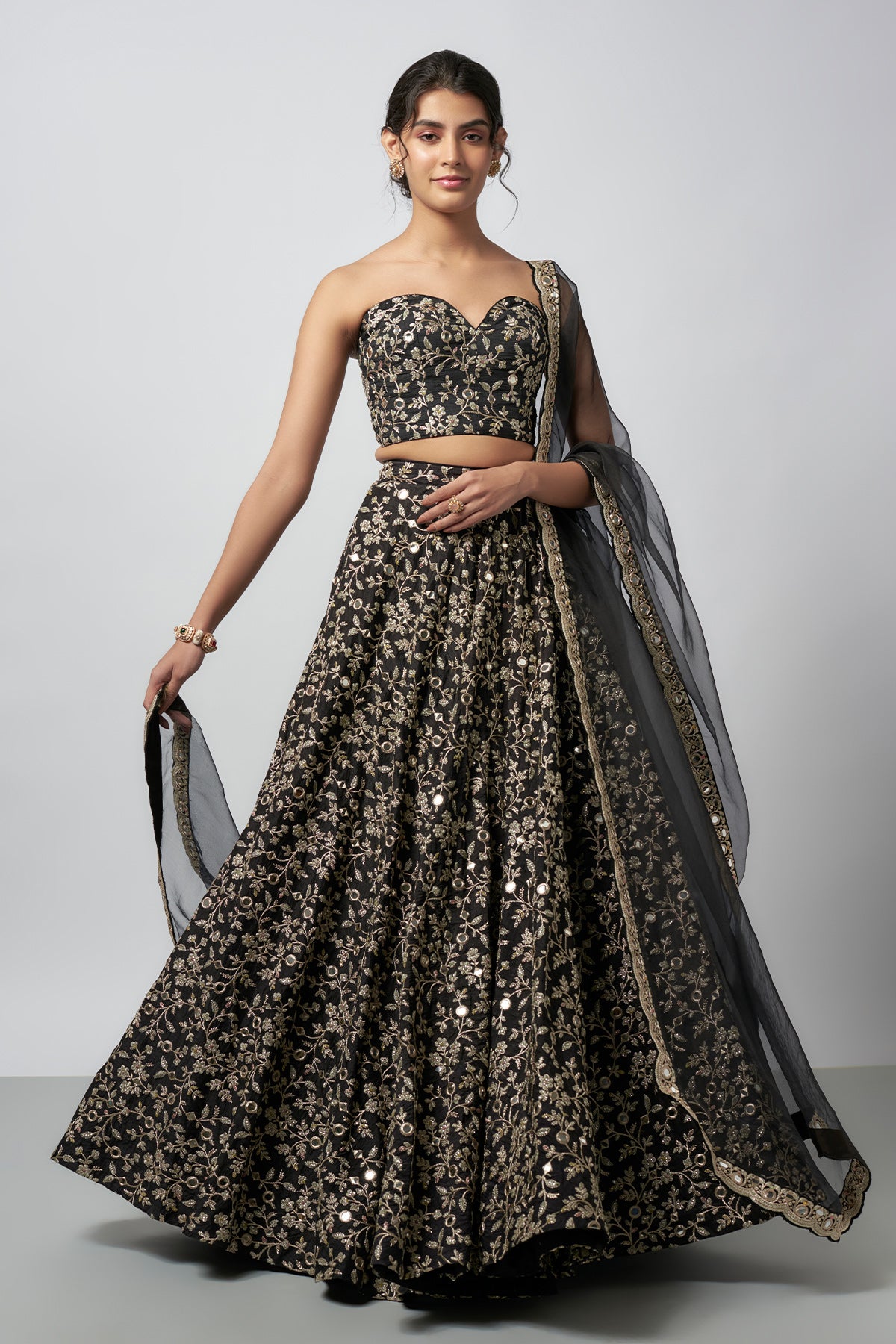 Vedika Pinto in Harshini Lehenga Set