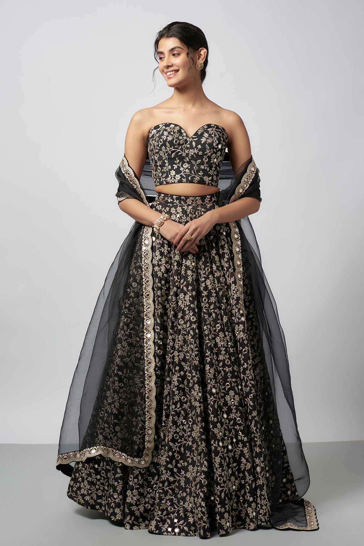 Vedika Pinto in Harshini Lehenga Set