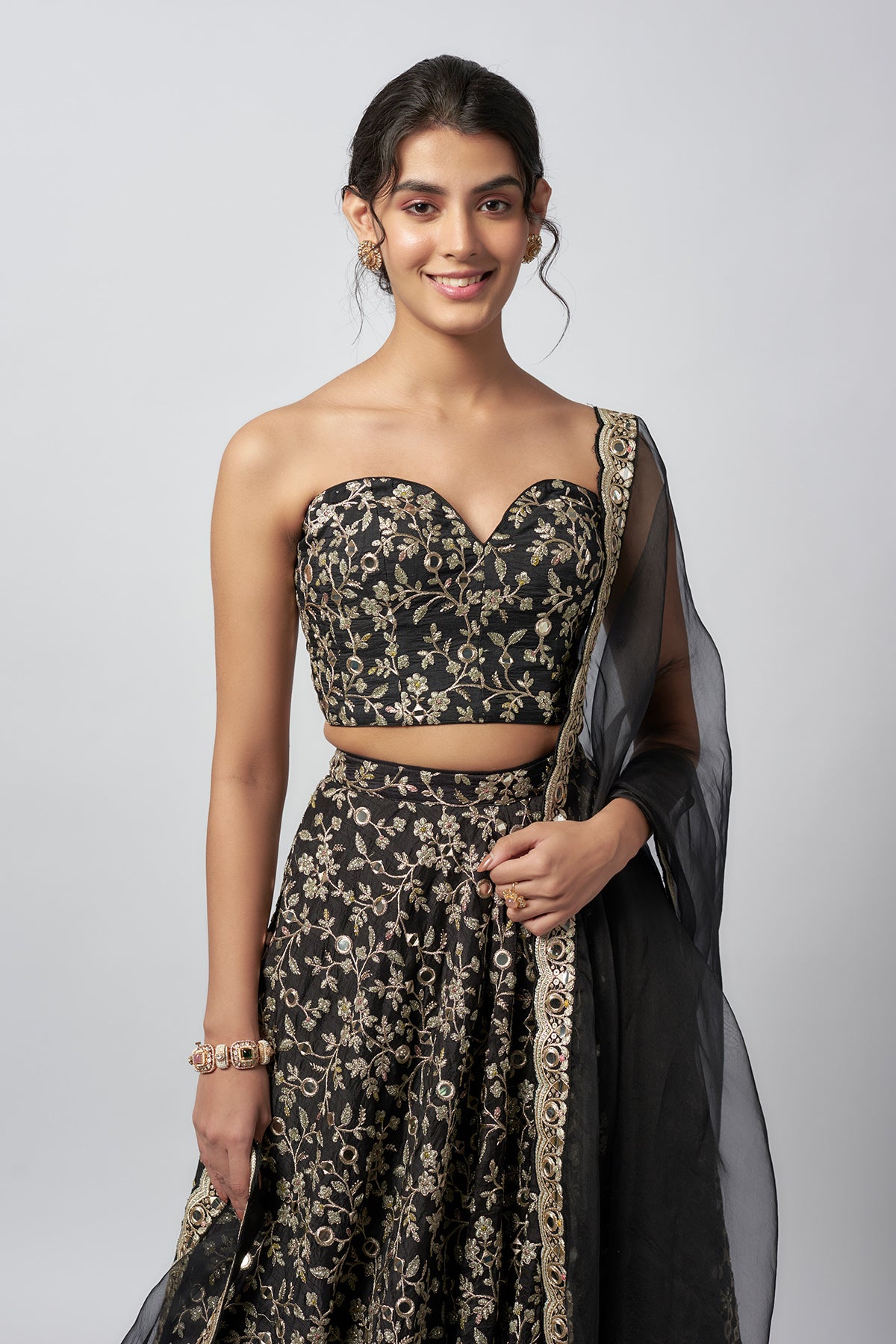 Vedika Pinto in Harshini Lehenga Set