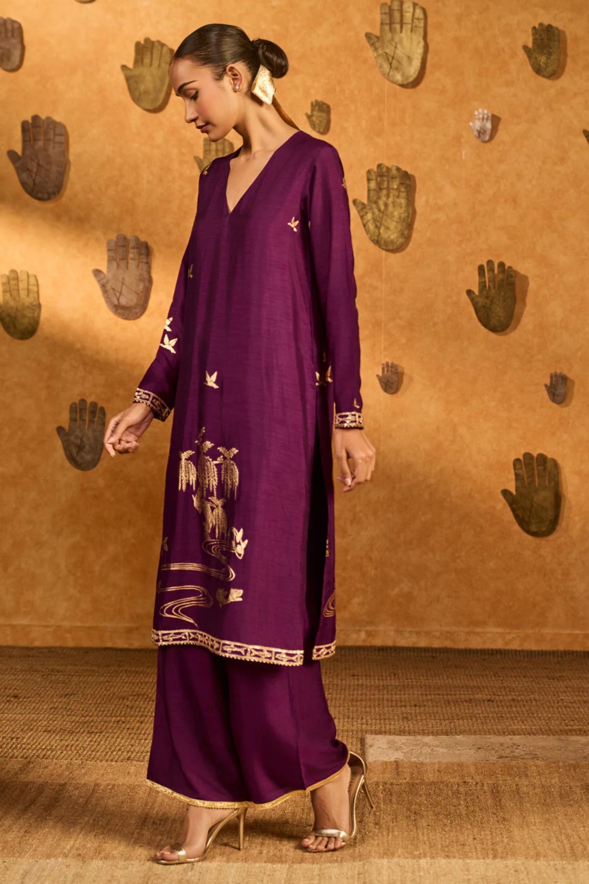 Berry Still Water Bloom Kurta Set