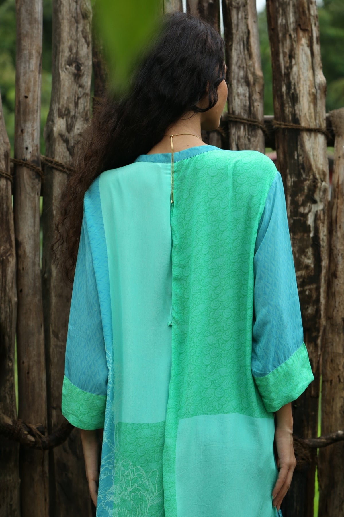 Aqua Blue Crepe Co-Ord Set