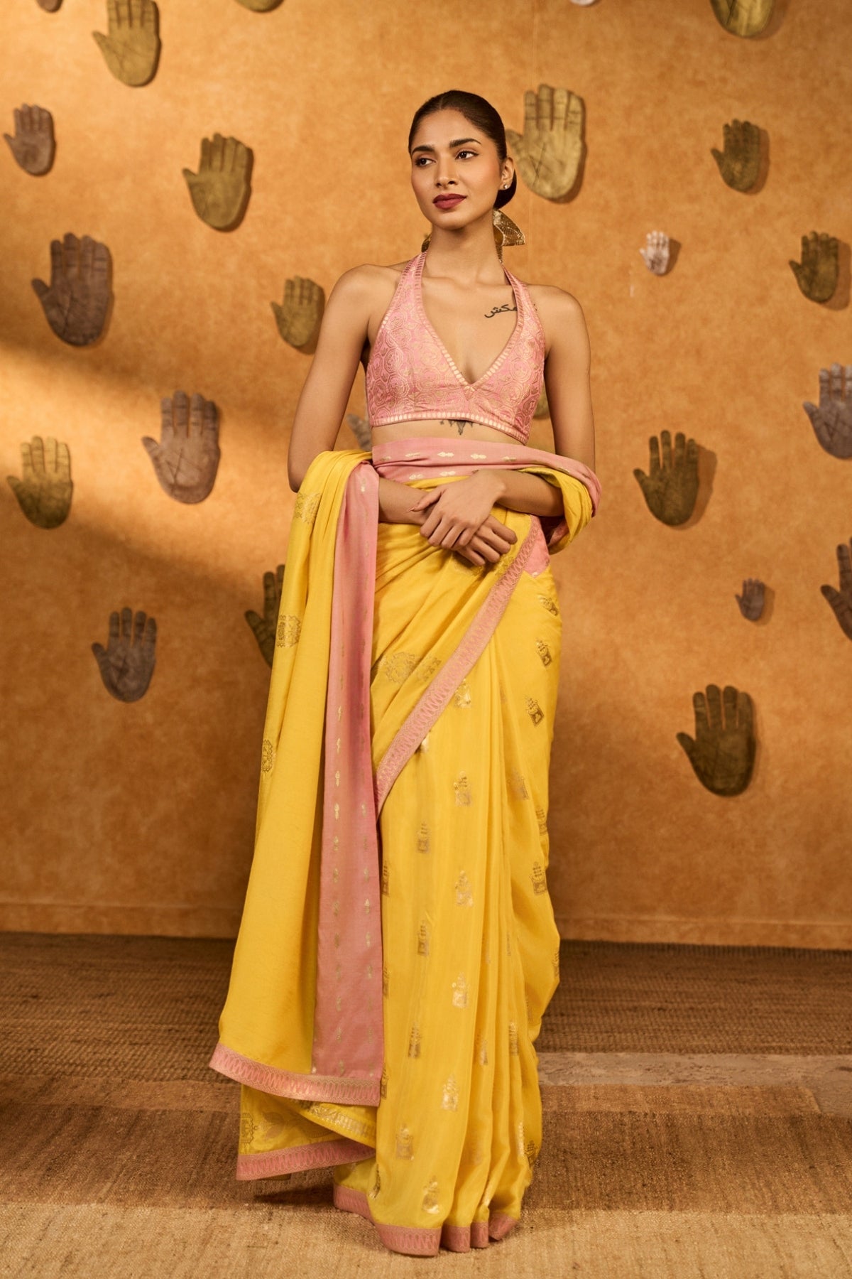 Yellow Bloom Keeper Saree