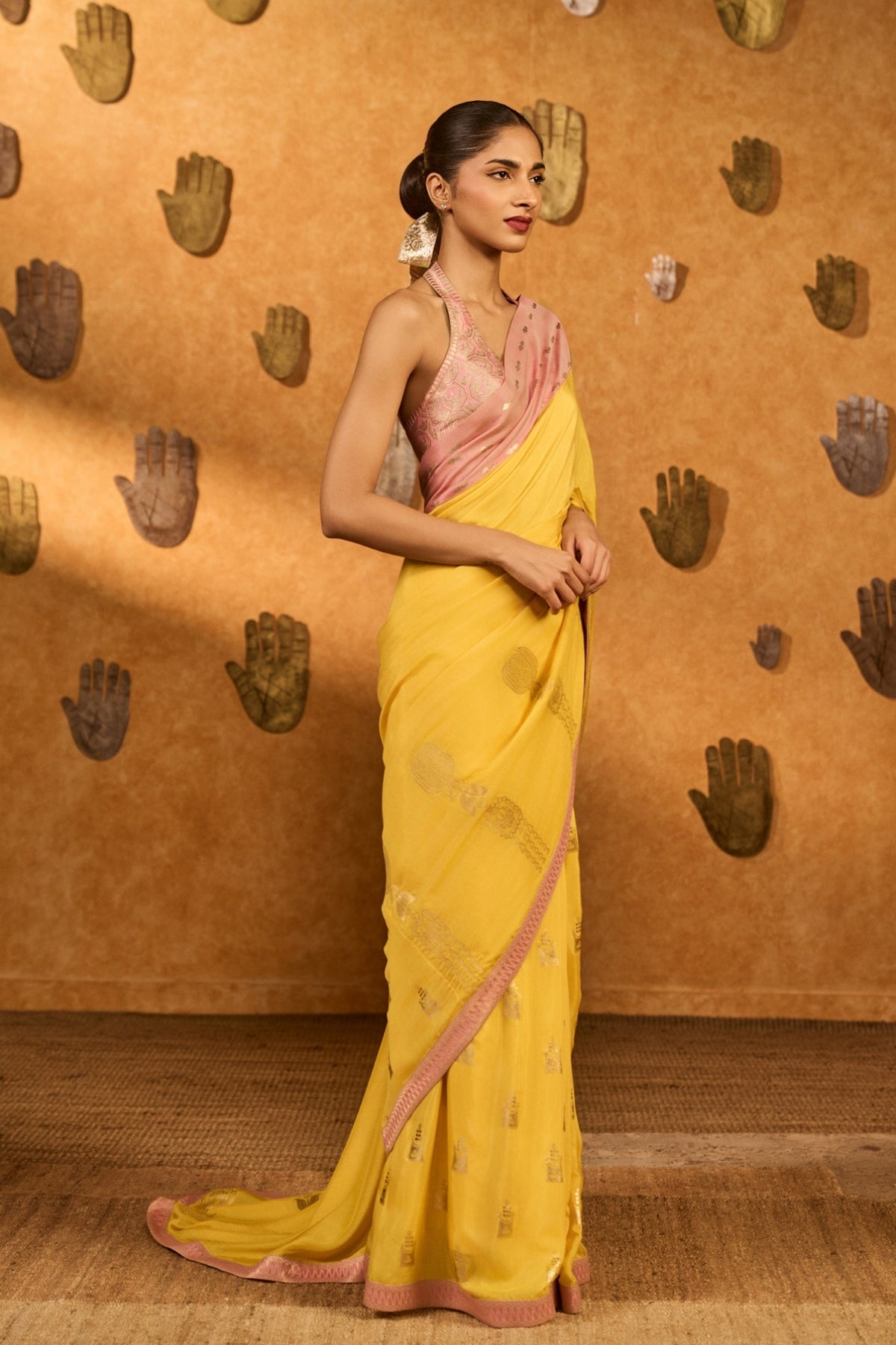 Yellow Bloom Keeper Saree