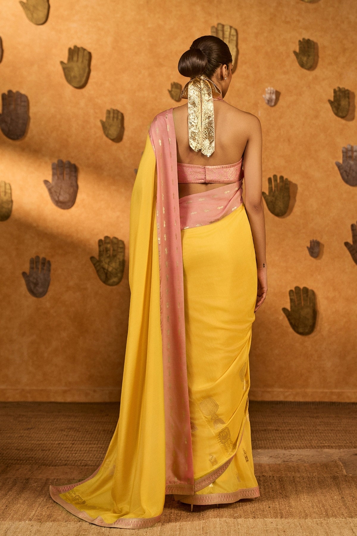 Yellow Bloom Keeper Saree