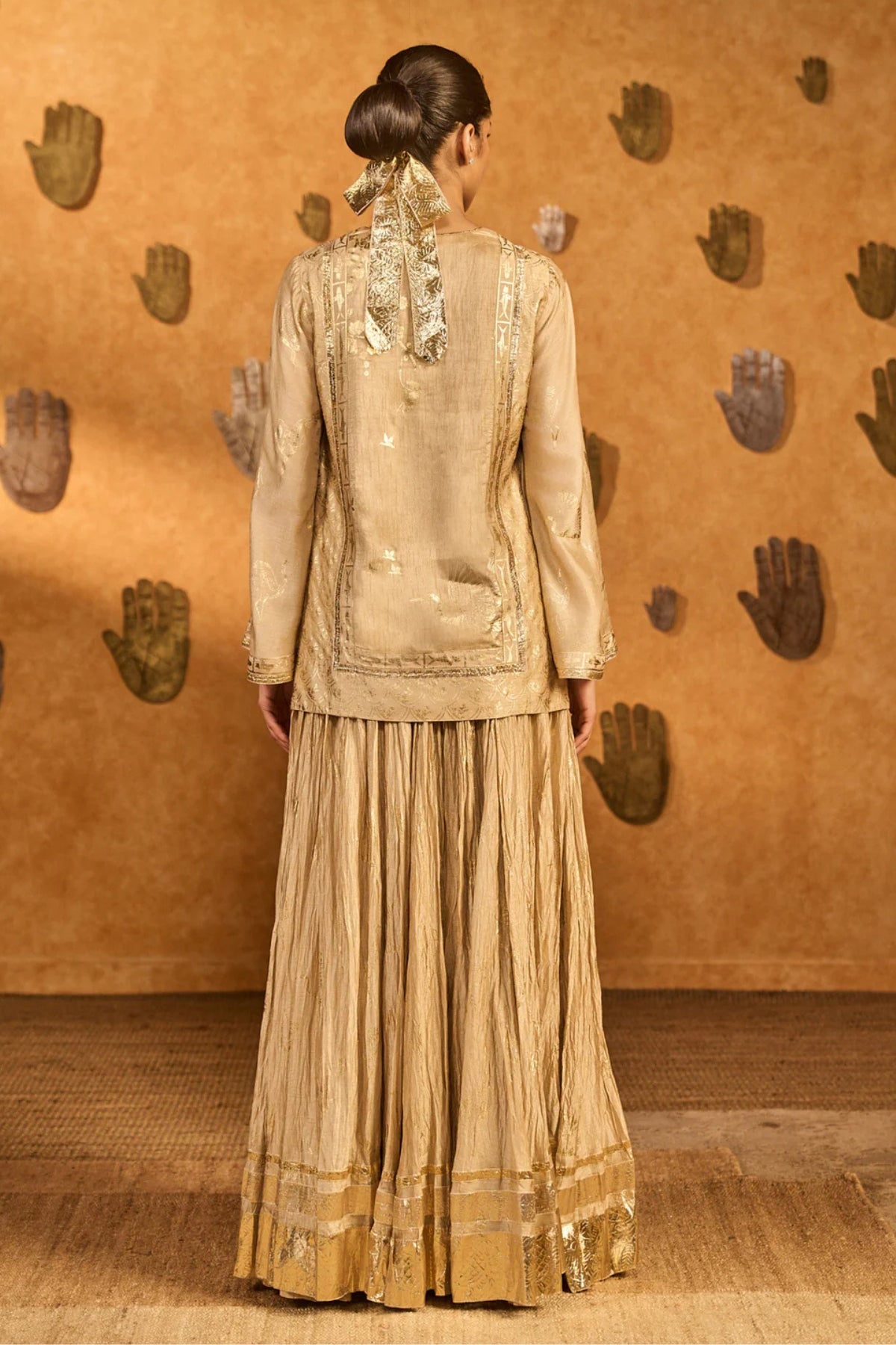 Oatmeal Crane Dawn Skirt Set