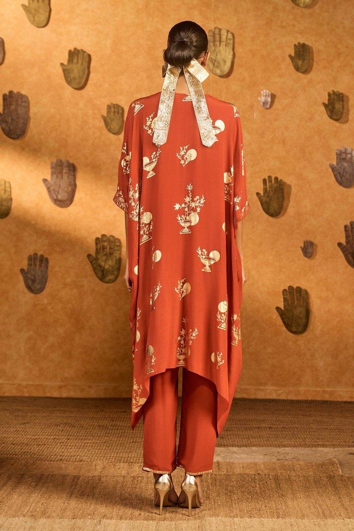 Rust Moon Garden Kurta Set