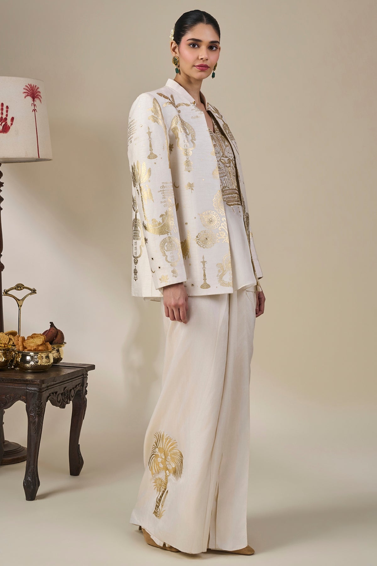 Ivory Malabar Golden Tales Skirt Set