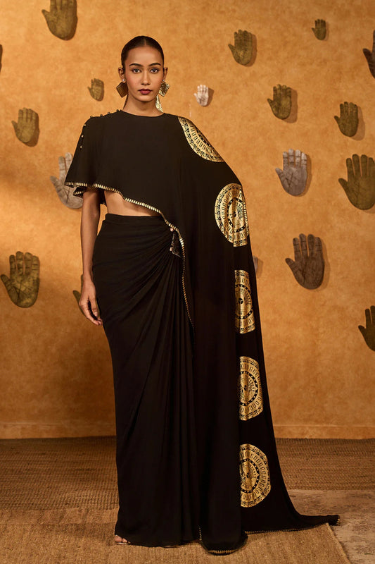 Moonfish Draped Skirt Set