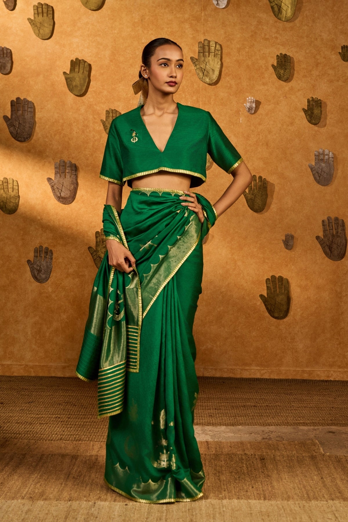 Green Coco Groove Saree