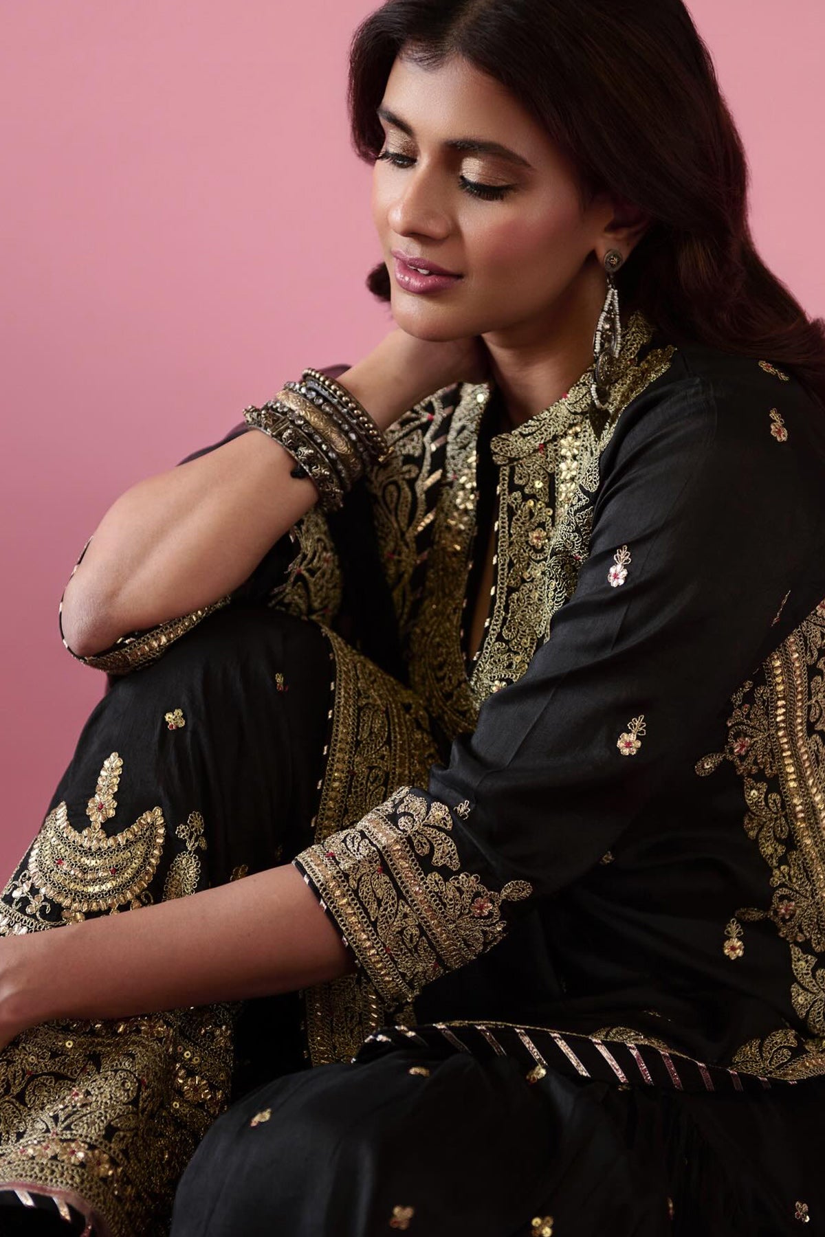 Heba in Shiddat Sharara Set