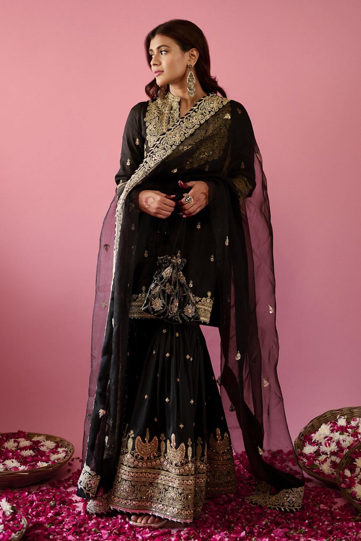 Heba in Shiddat Sharara Set