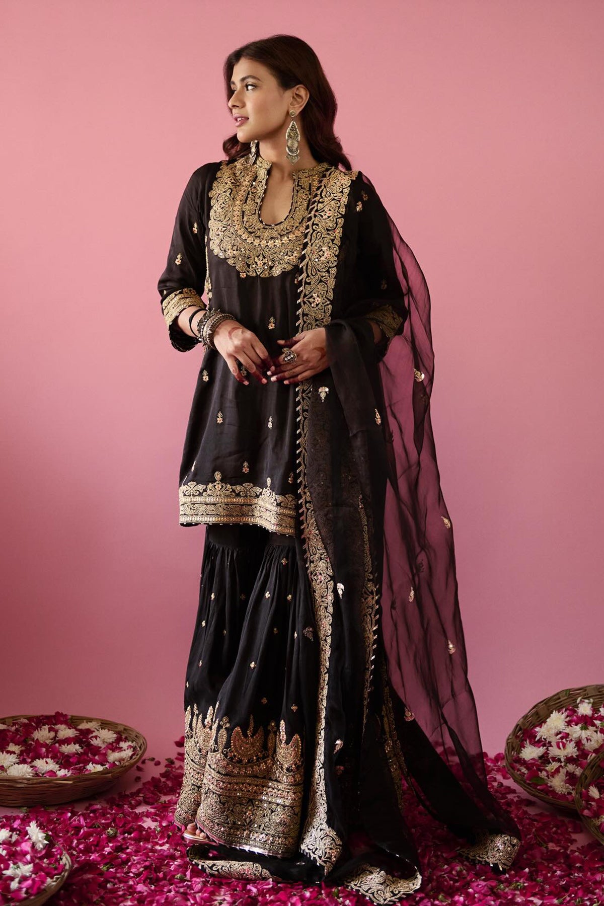 Heba in Shiddat Sharara Set