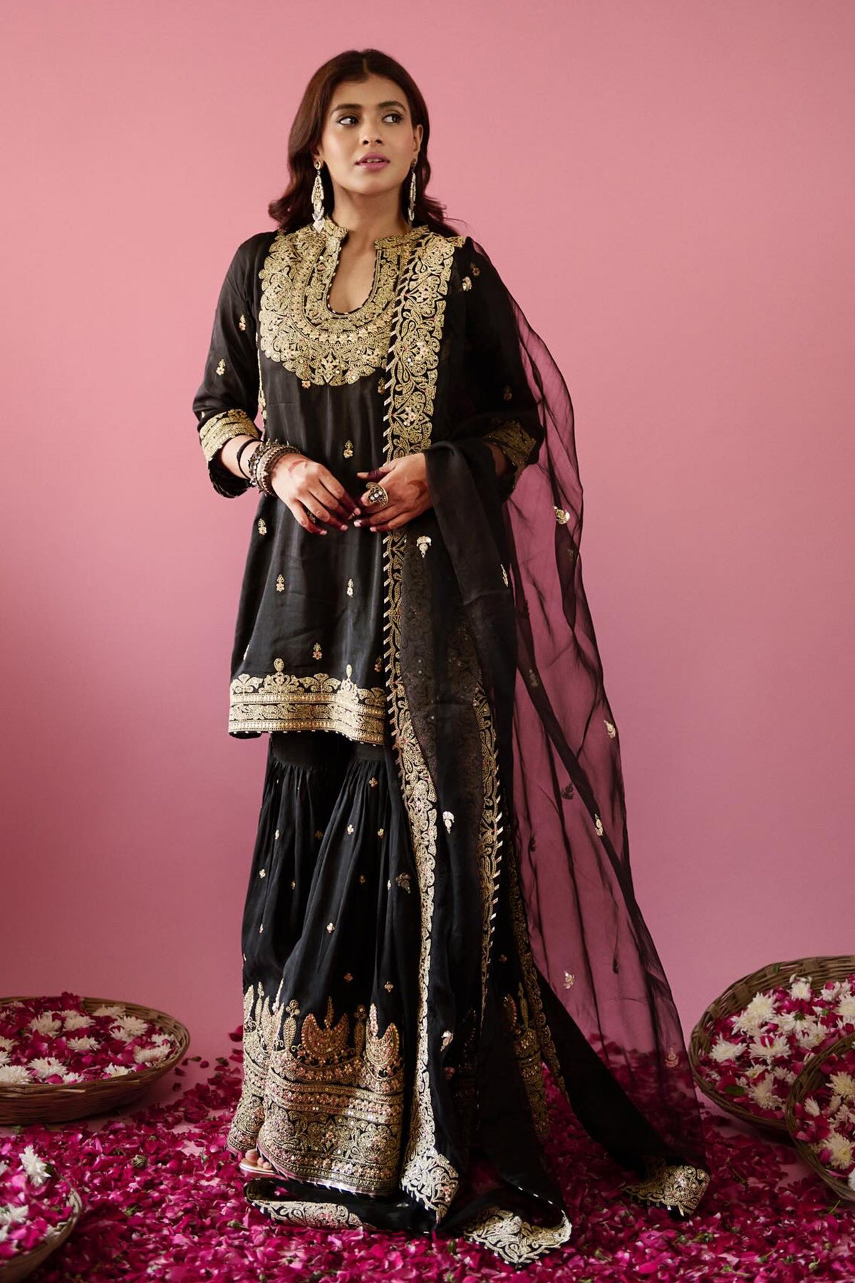 Heba in Shiddat Sharara Set