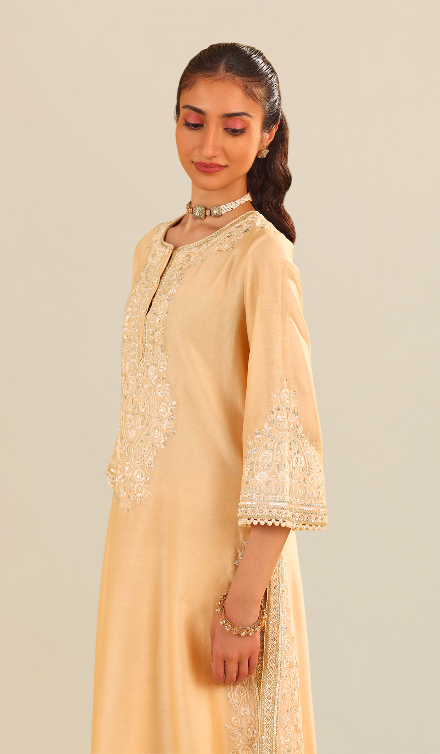 Sereen - A-Line Kurta With Palazzo