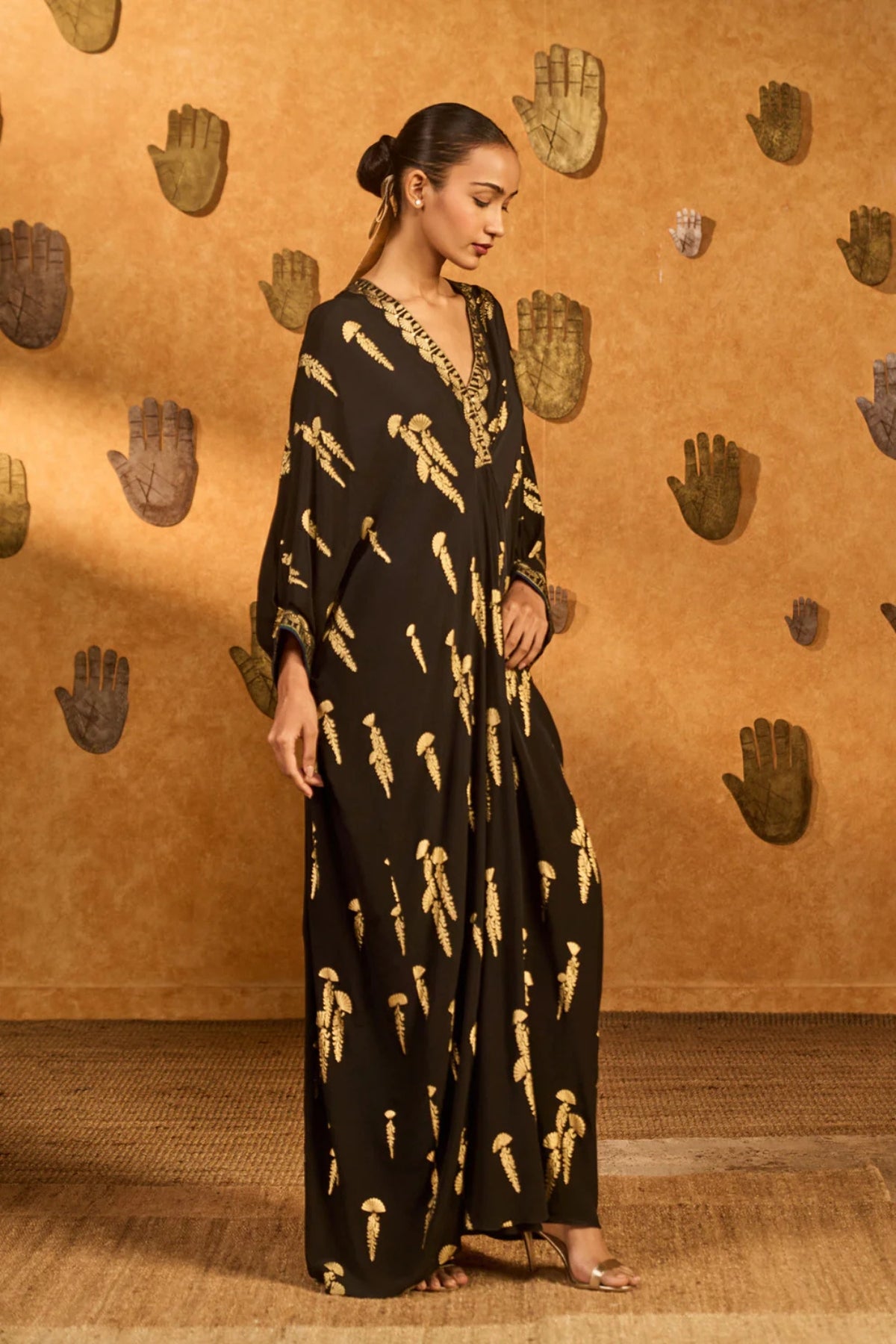 Black Cherry Vine Kaftan