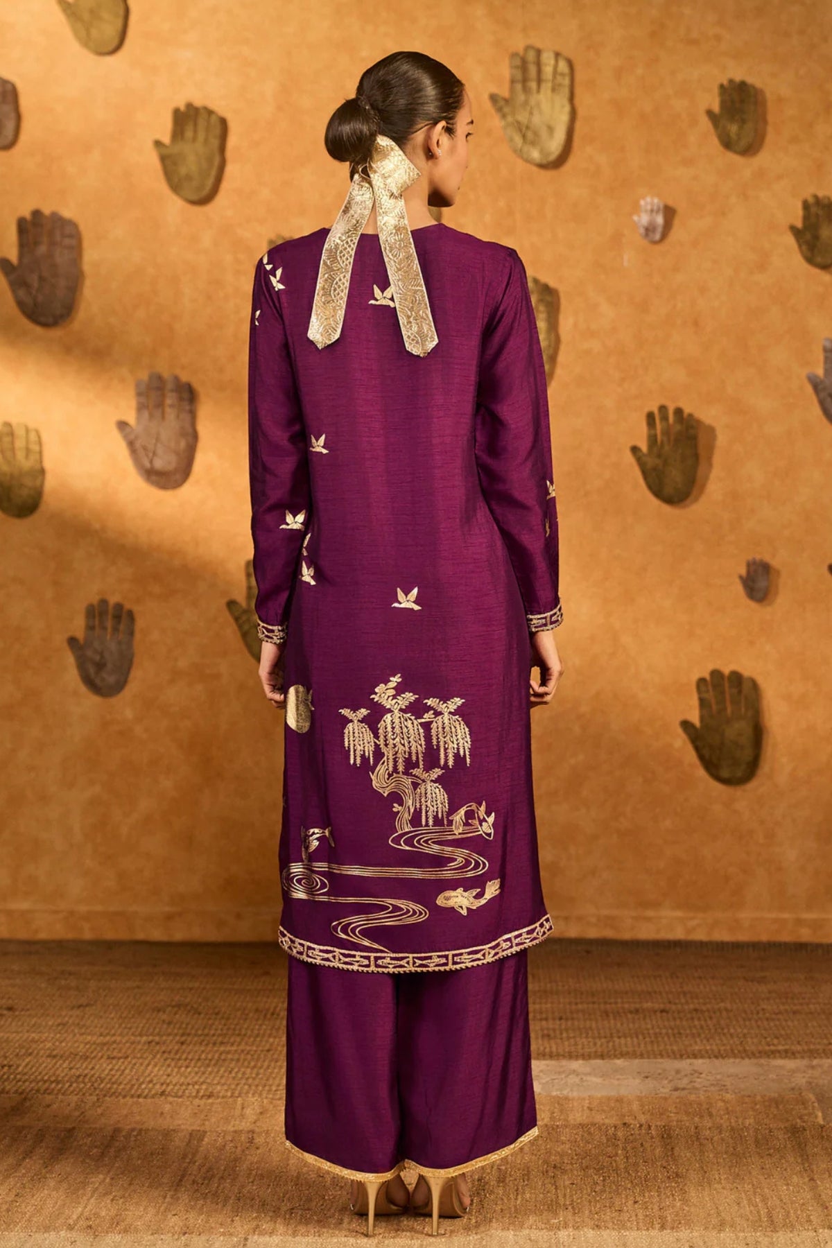 Berry Still Water Bloom Kurta Set