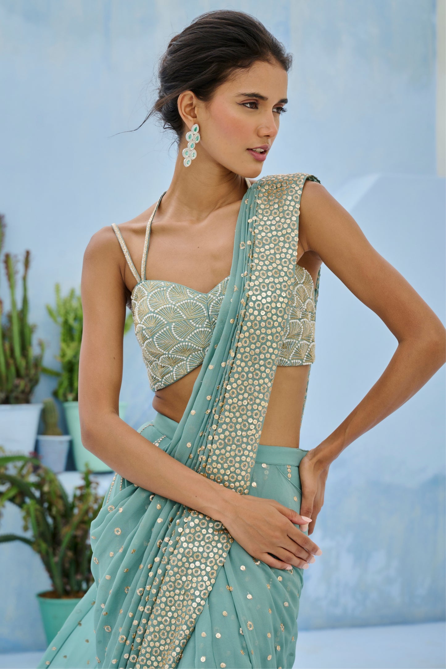 SUFI PRE-DRAPE SAREE