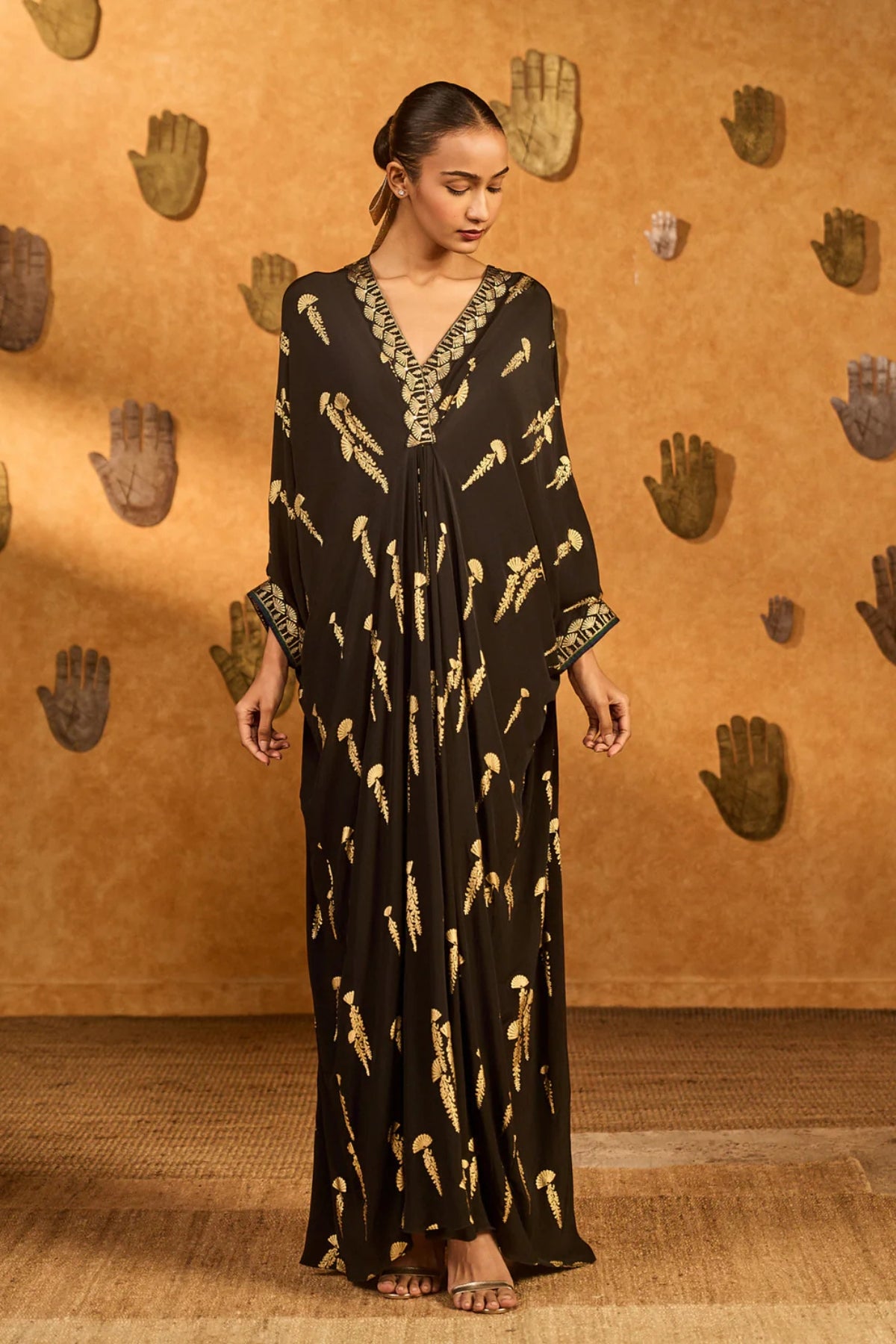 Black Cherry Vine Kaftan