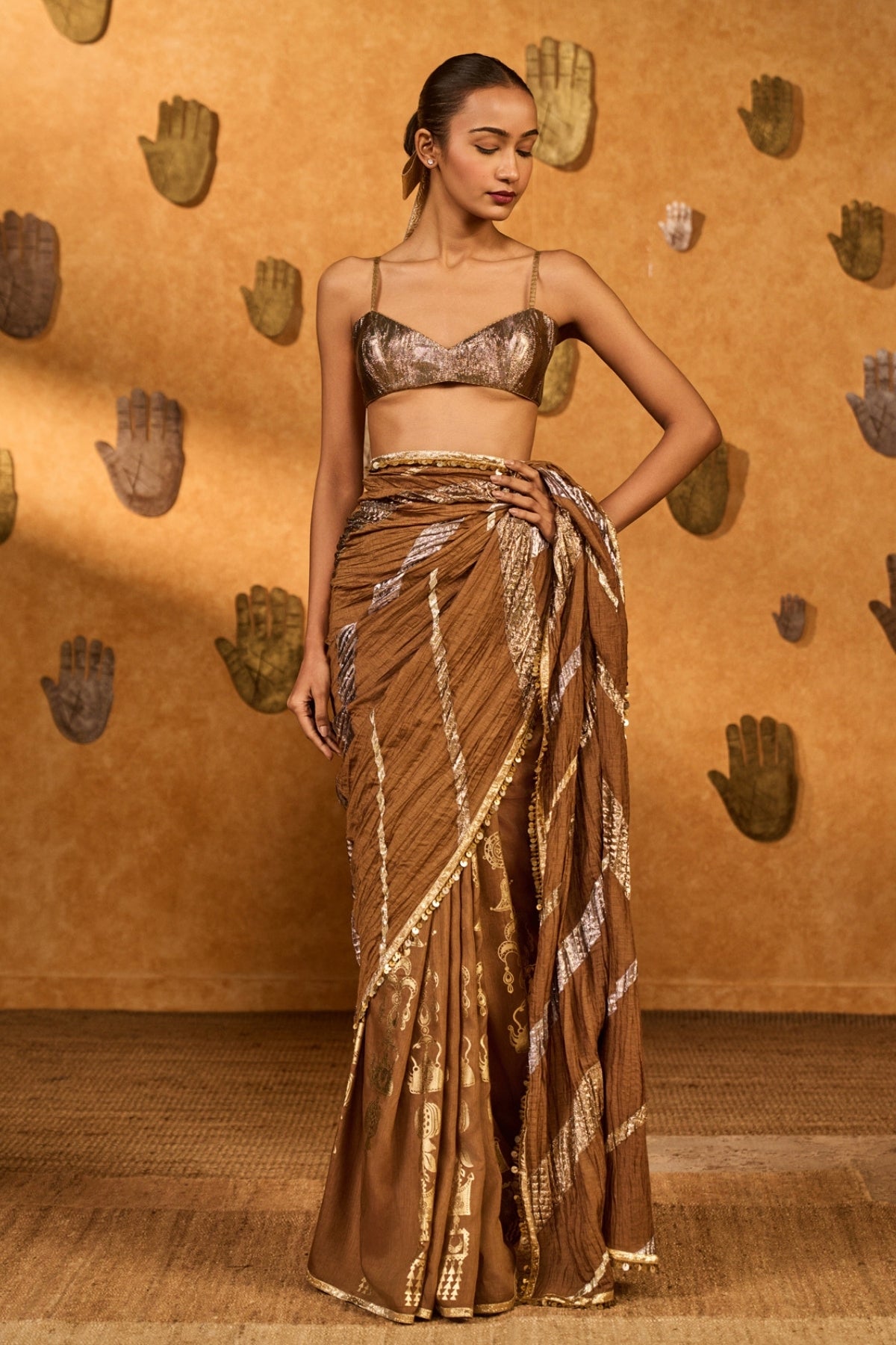 Mocha Lampi Saree