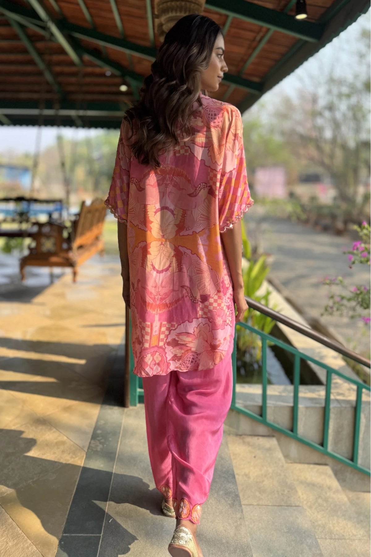 Pink Crepe Co-Ord Set