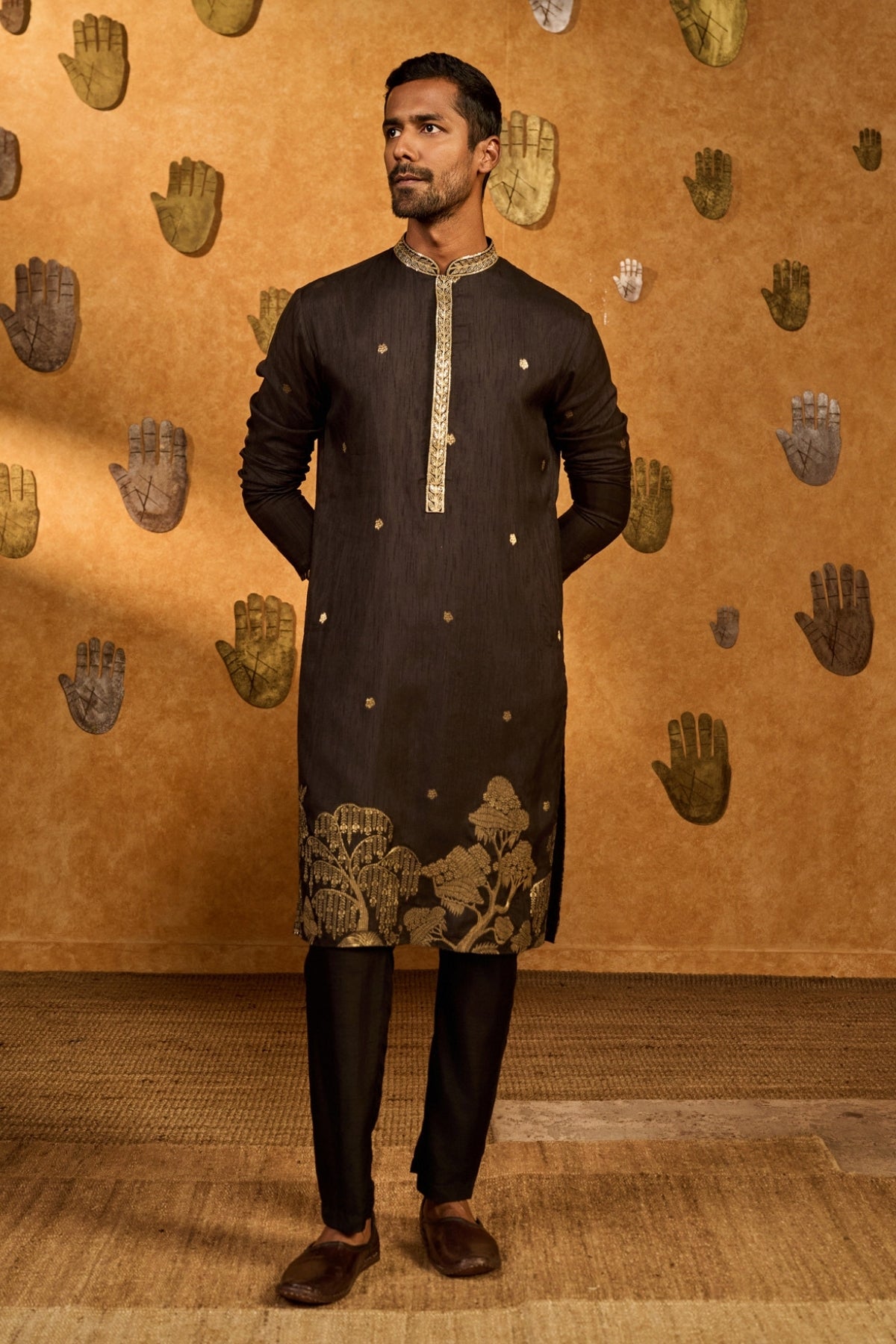BLACK ZEN KURTA SET