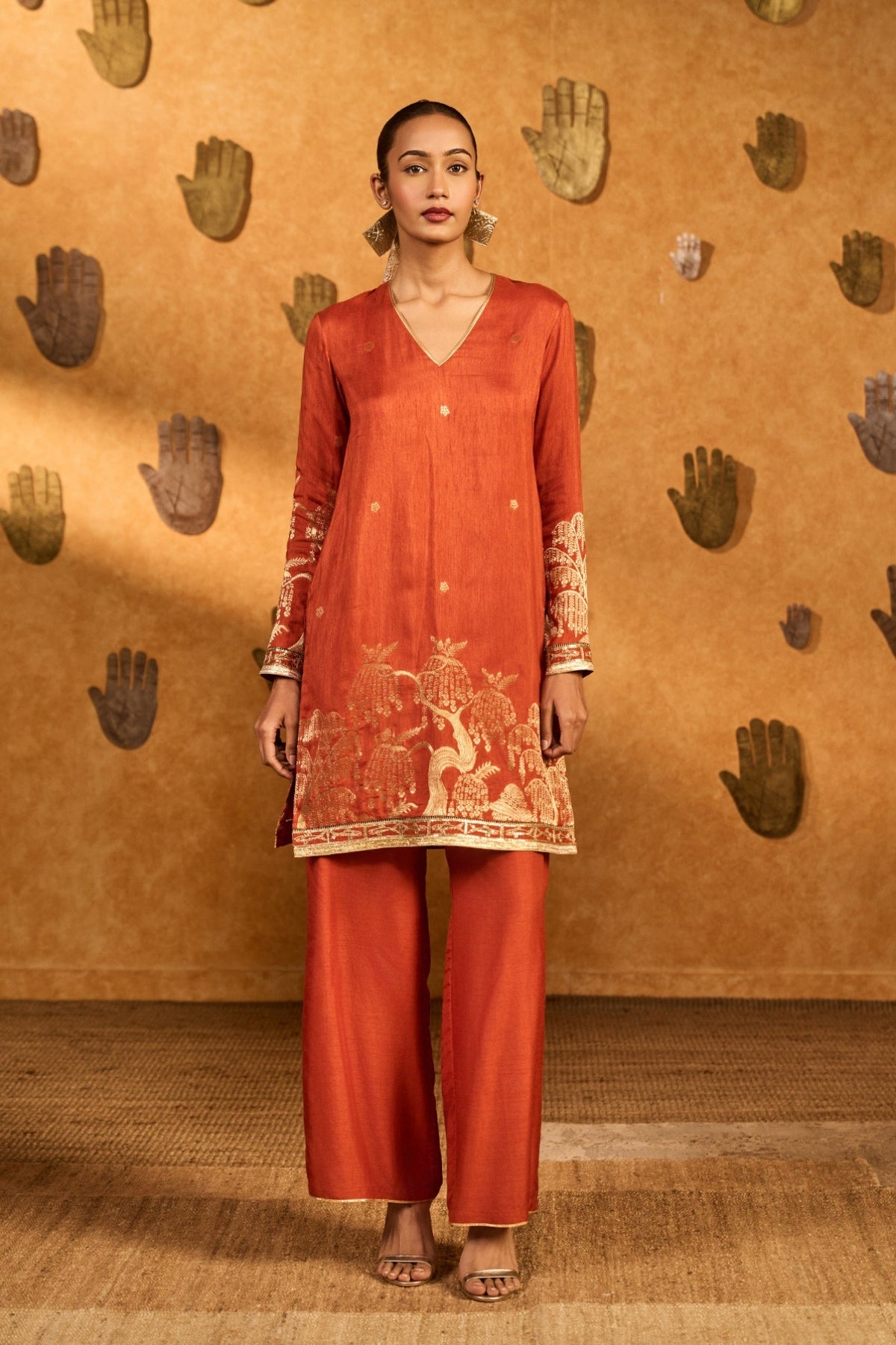 Rust Zen Kurta Set