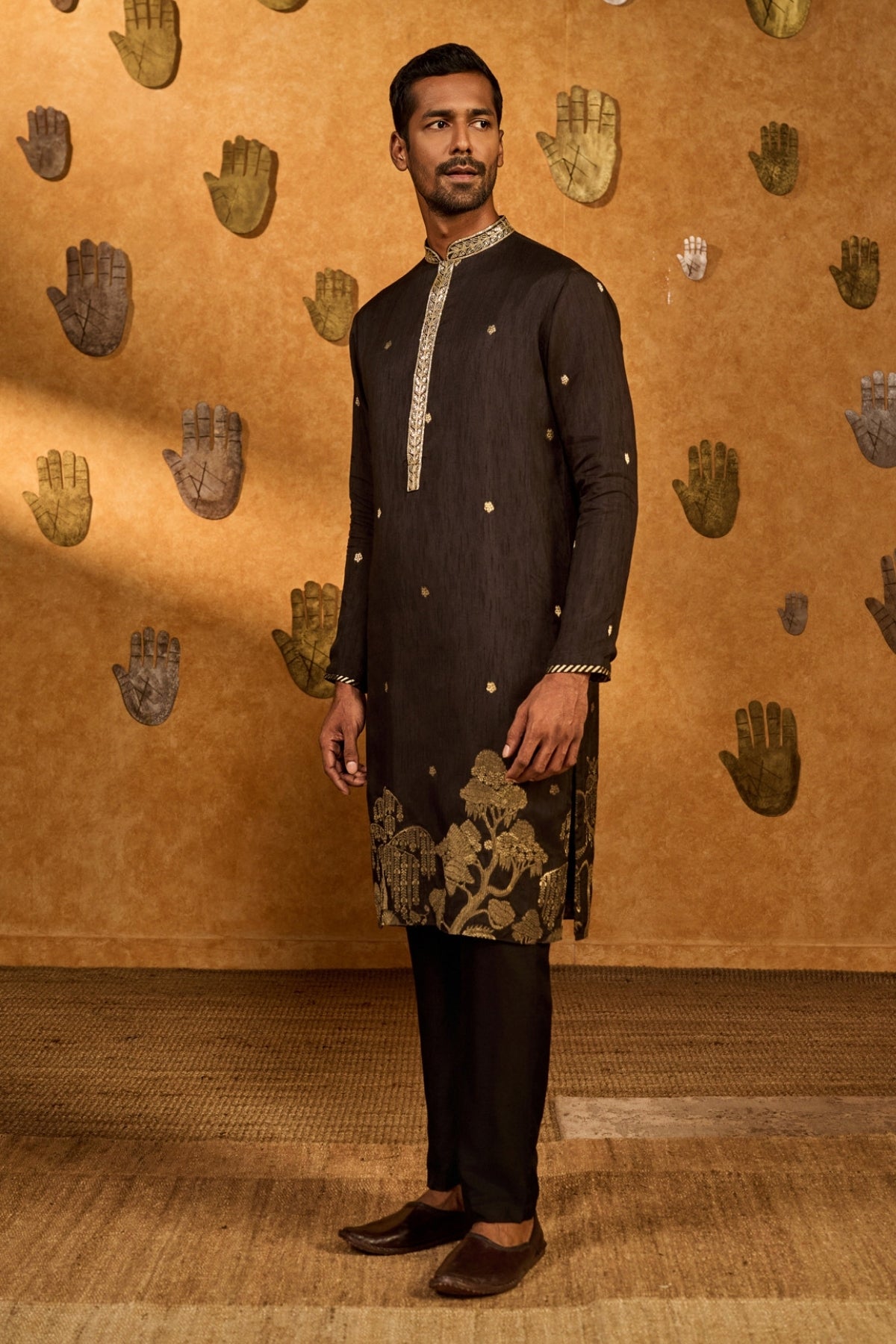 BLACK ZEN KURTA SET