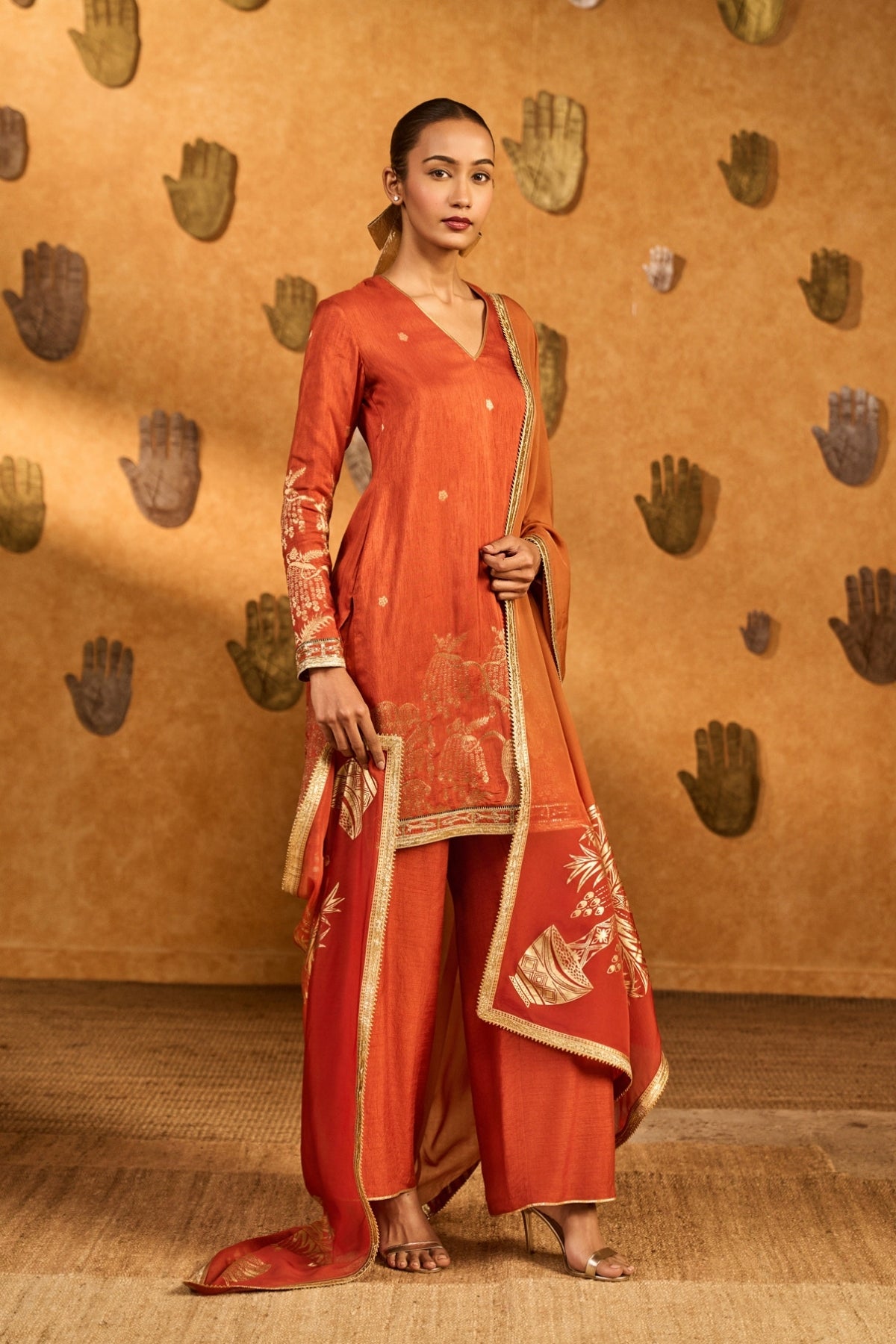 Rust Zen Kurta Set