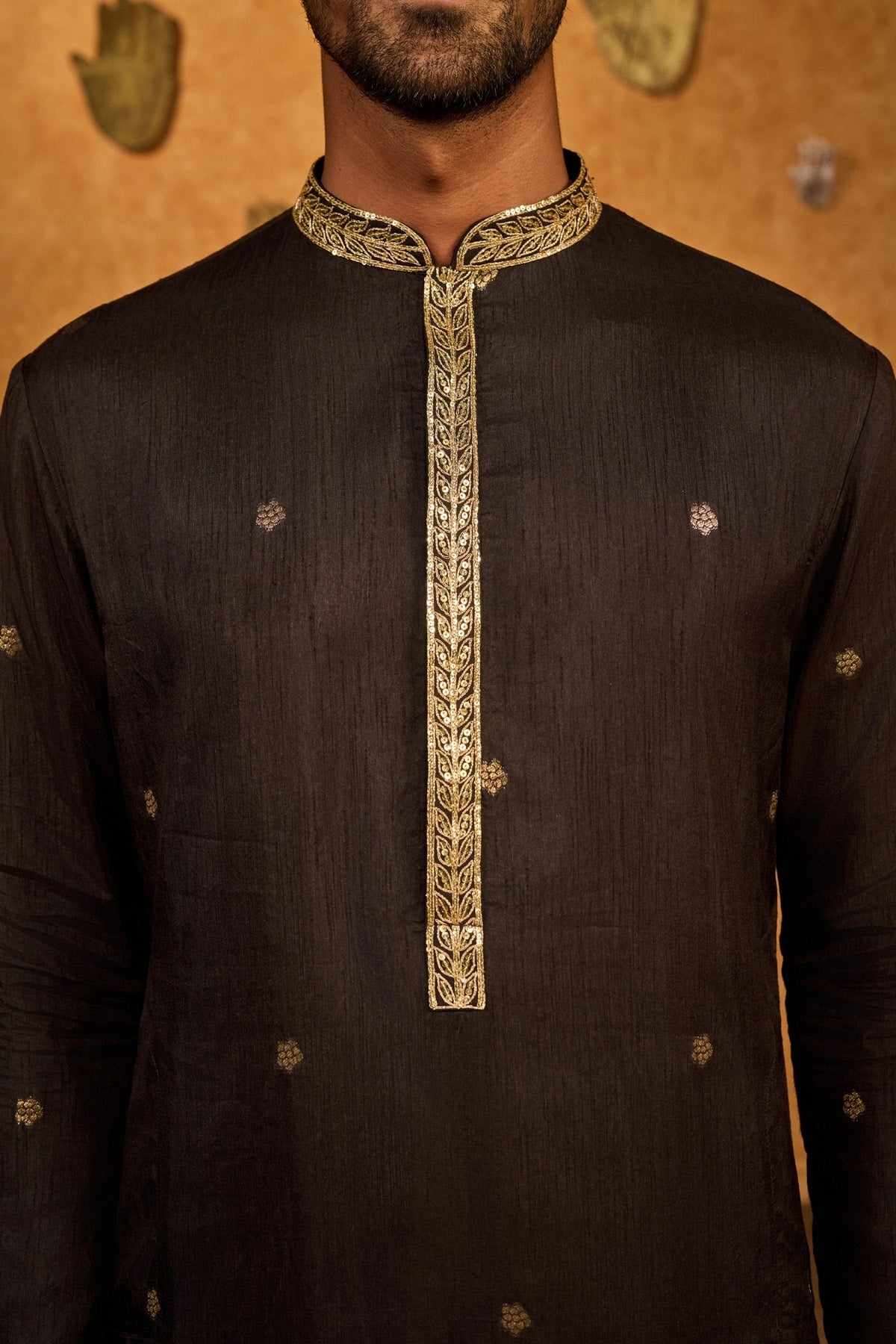BLACK ZEN KURTA SET