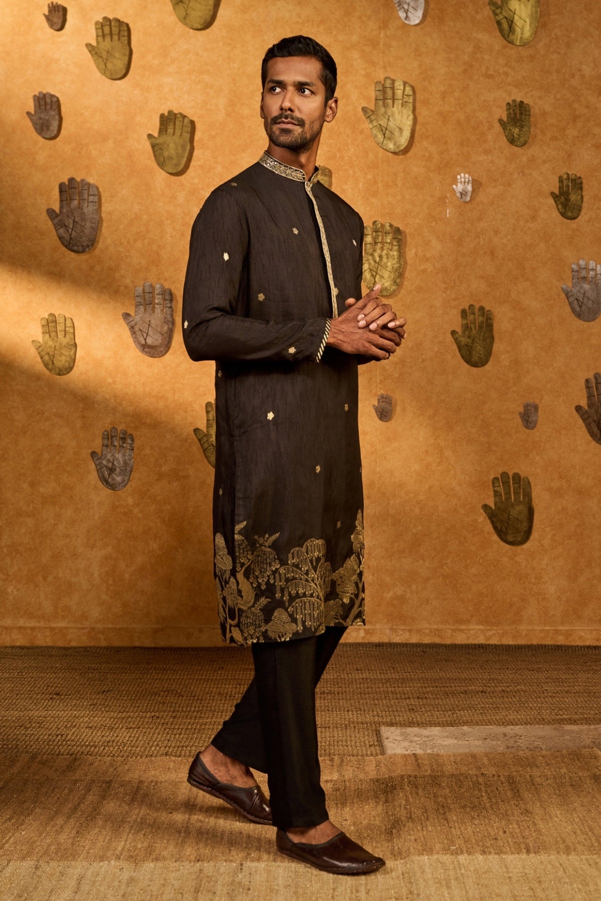 BLACK ZEN KURTA SET