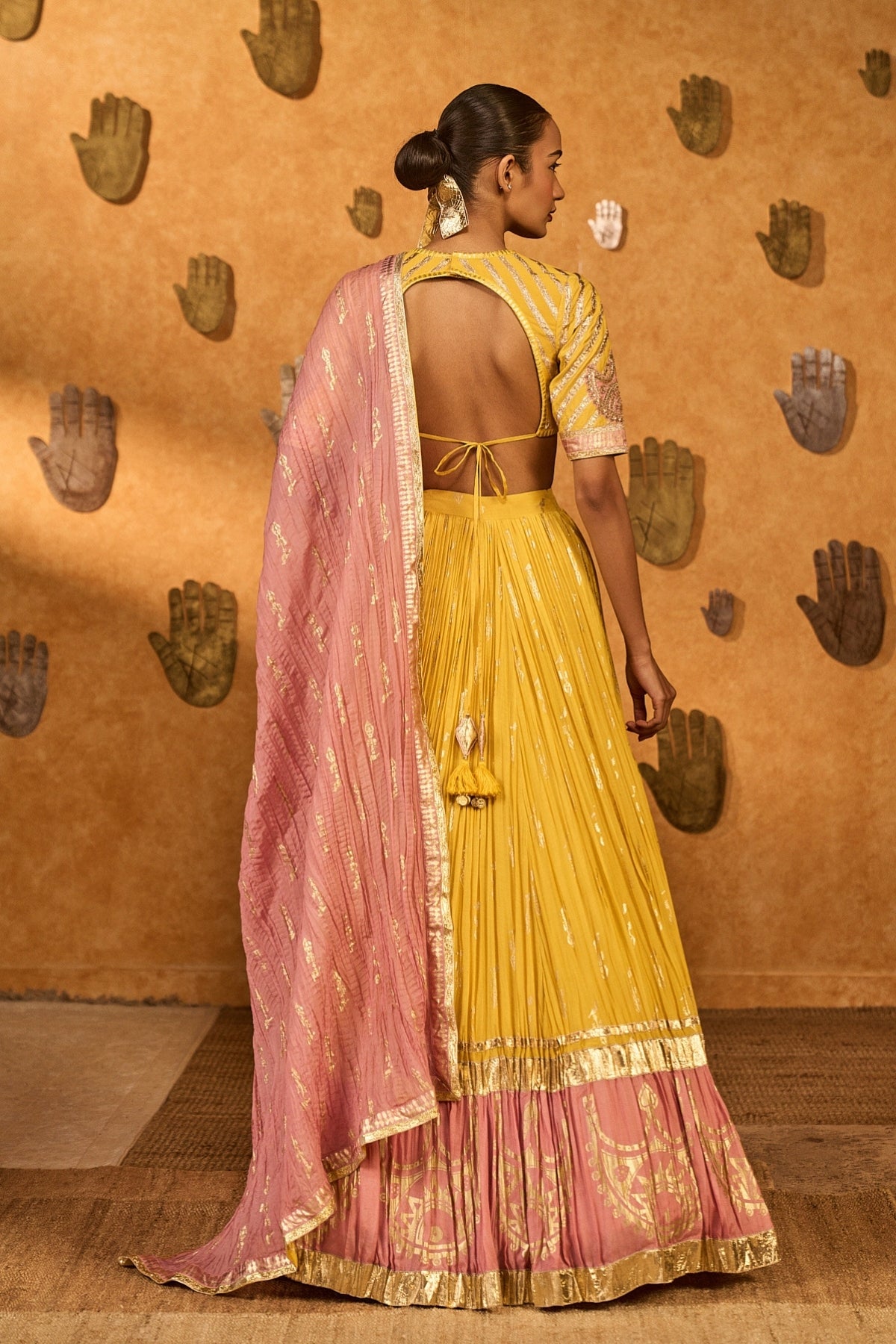 Spiced Ochre Lunar Lehenga Set