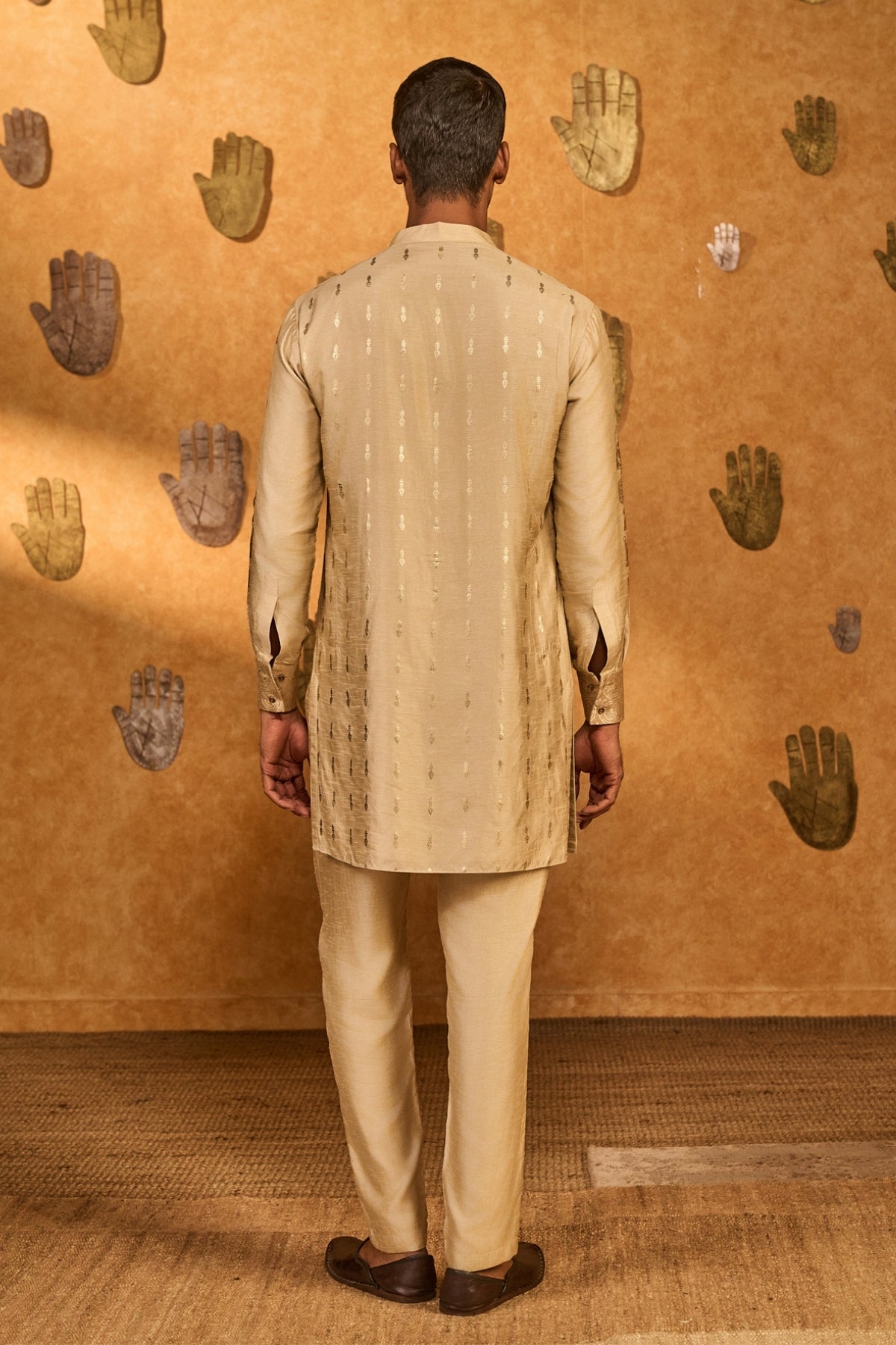 Beige Littile Pots Kurta Set