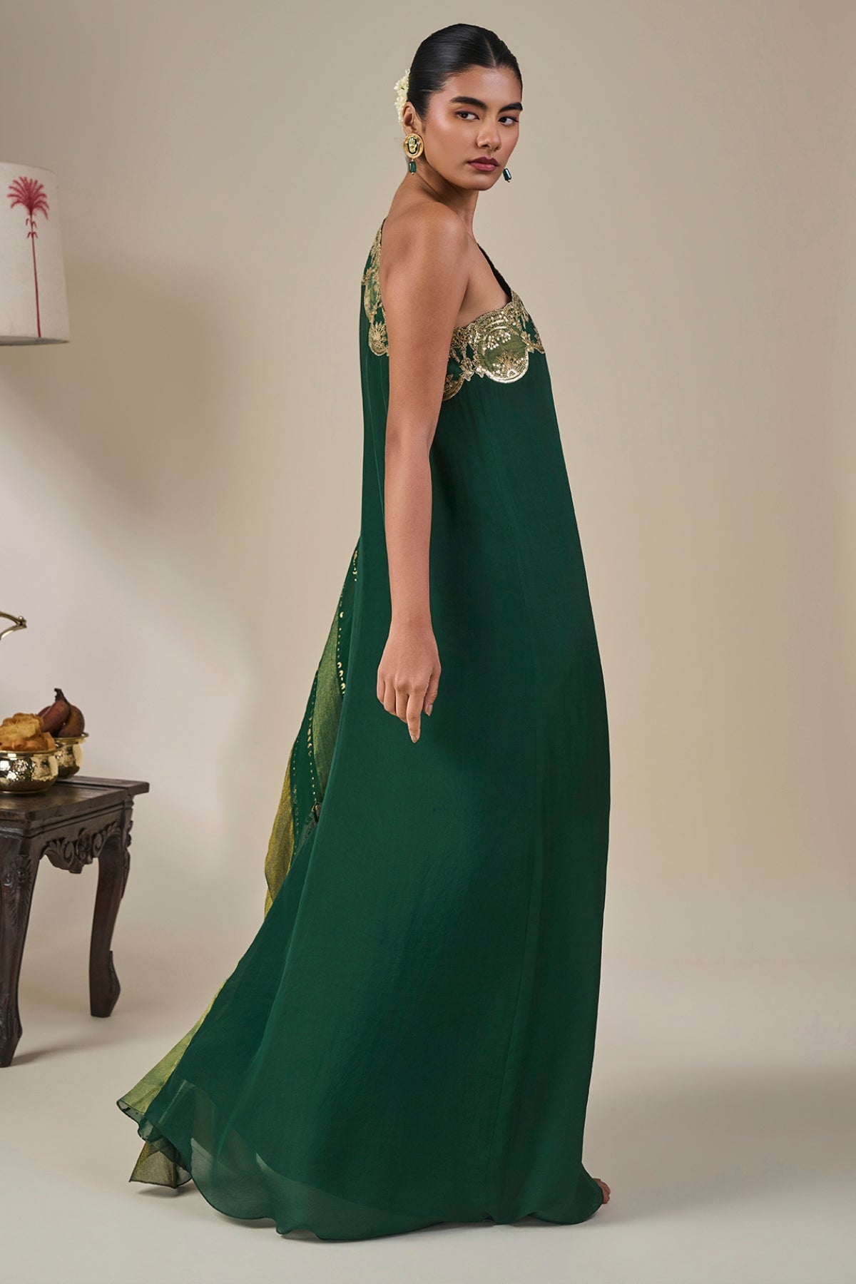 Green Celestial Moonfall Kaftan