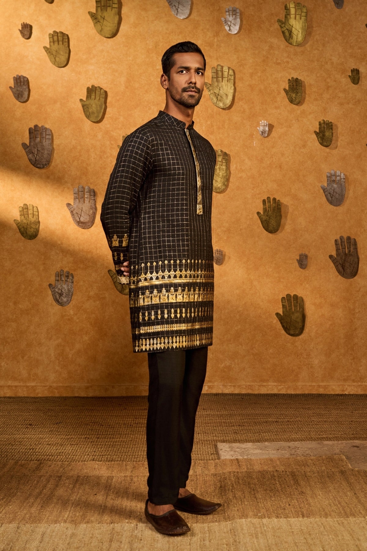 Black Midas Touch Kurta Set