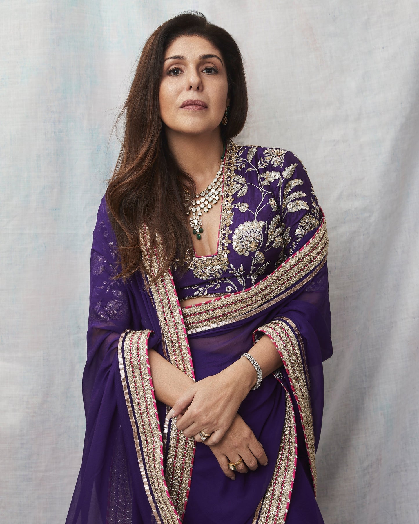 Anita Shroff in Golconda Myra saree set