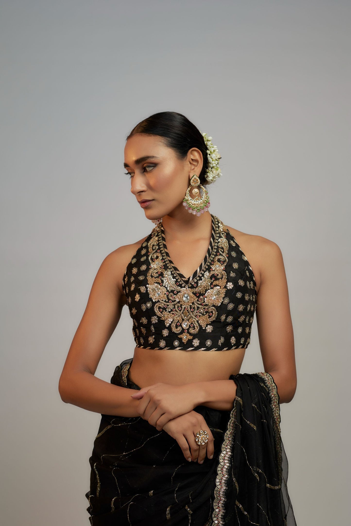 Golconda Fez saree set