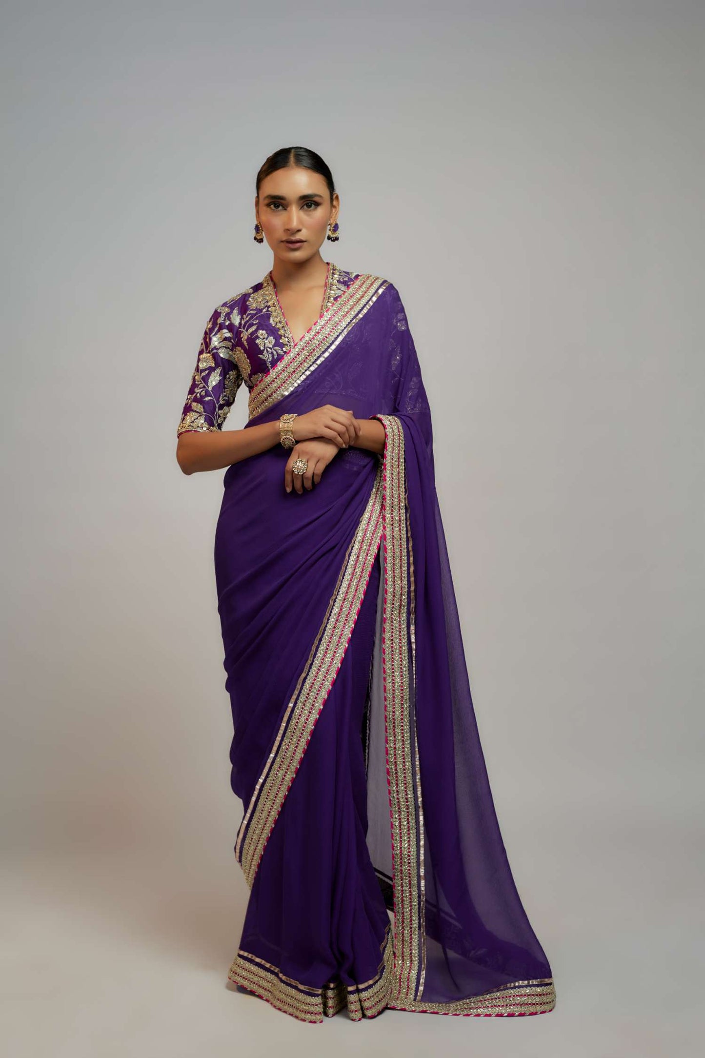 Anita Shroff in Golconda Myra saree set