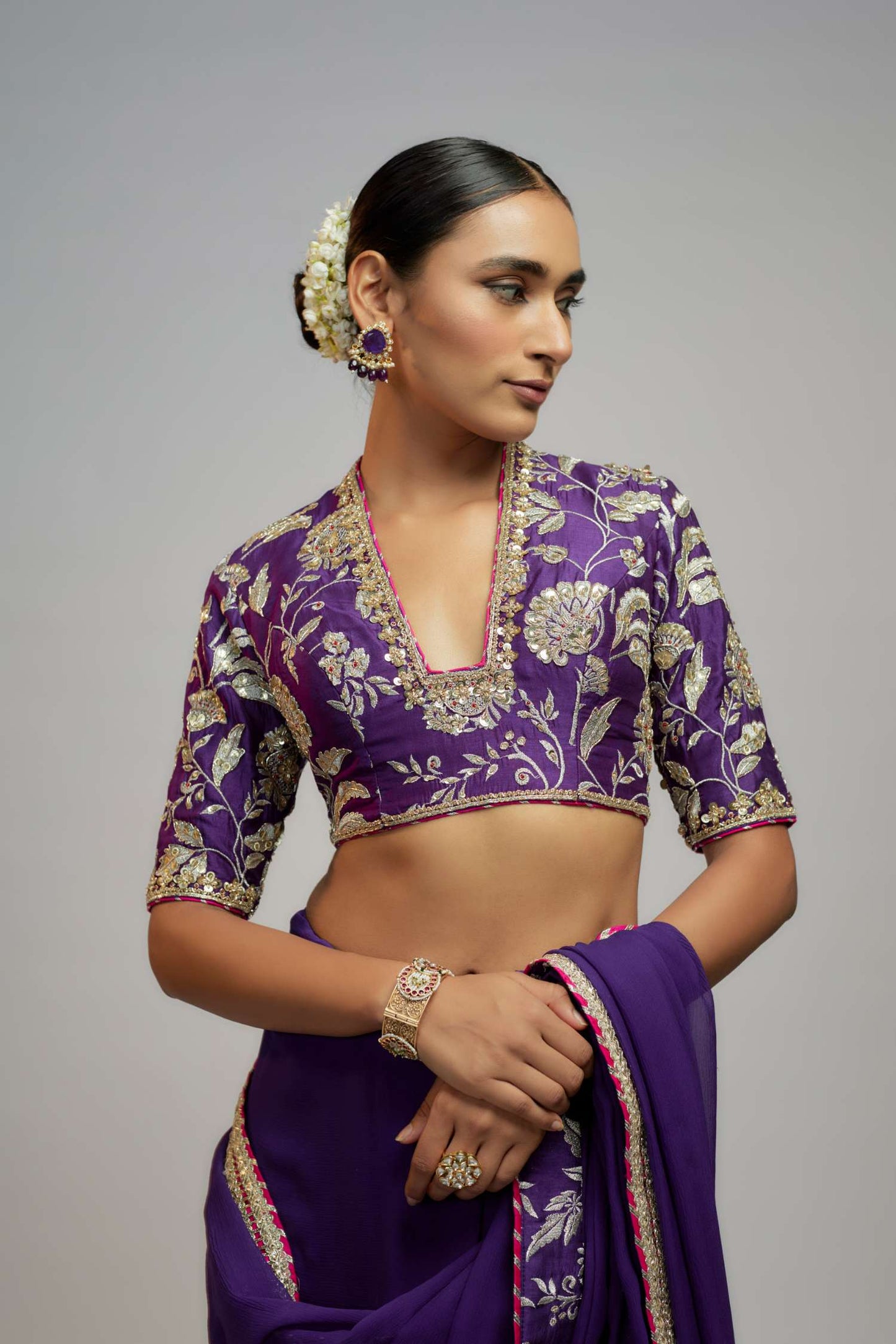 Anita Shroff in Golconda Myra saree set