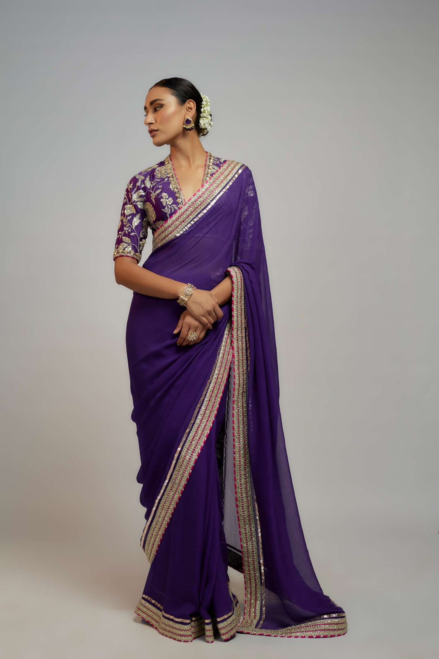 Anita Shroff in Golconda Myra saree set
