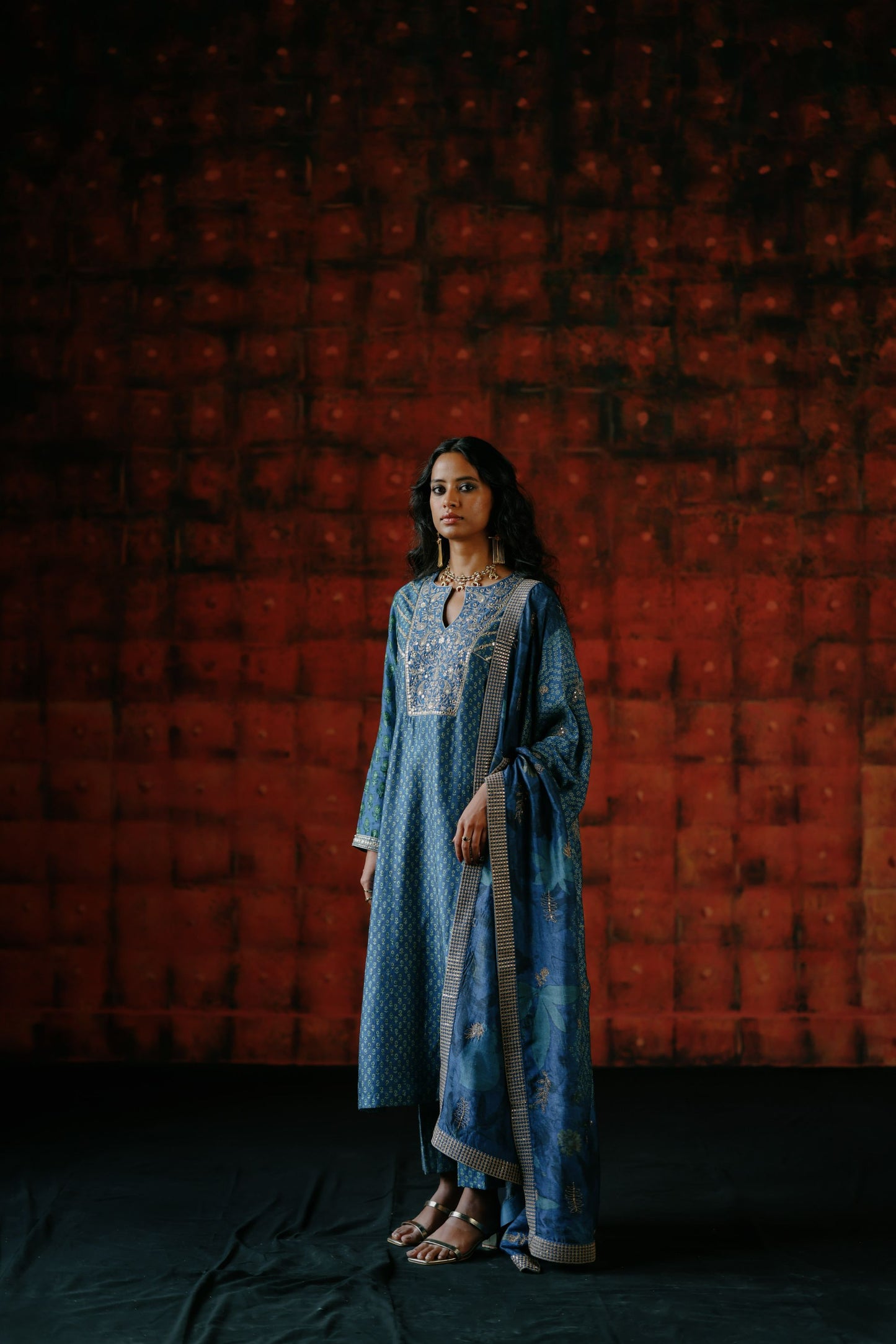 Indigo kurta set