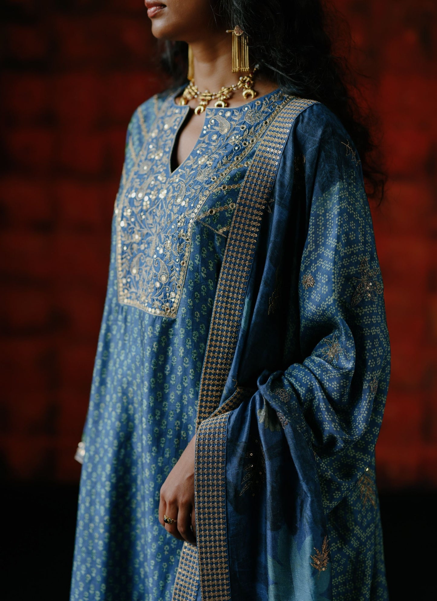 Indigo kurta set